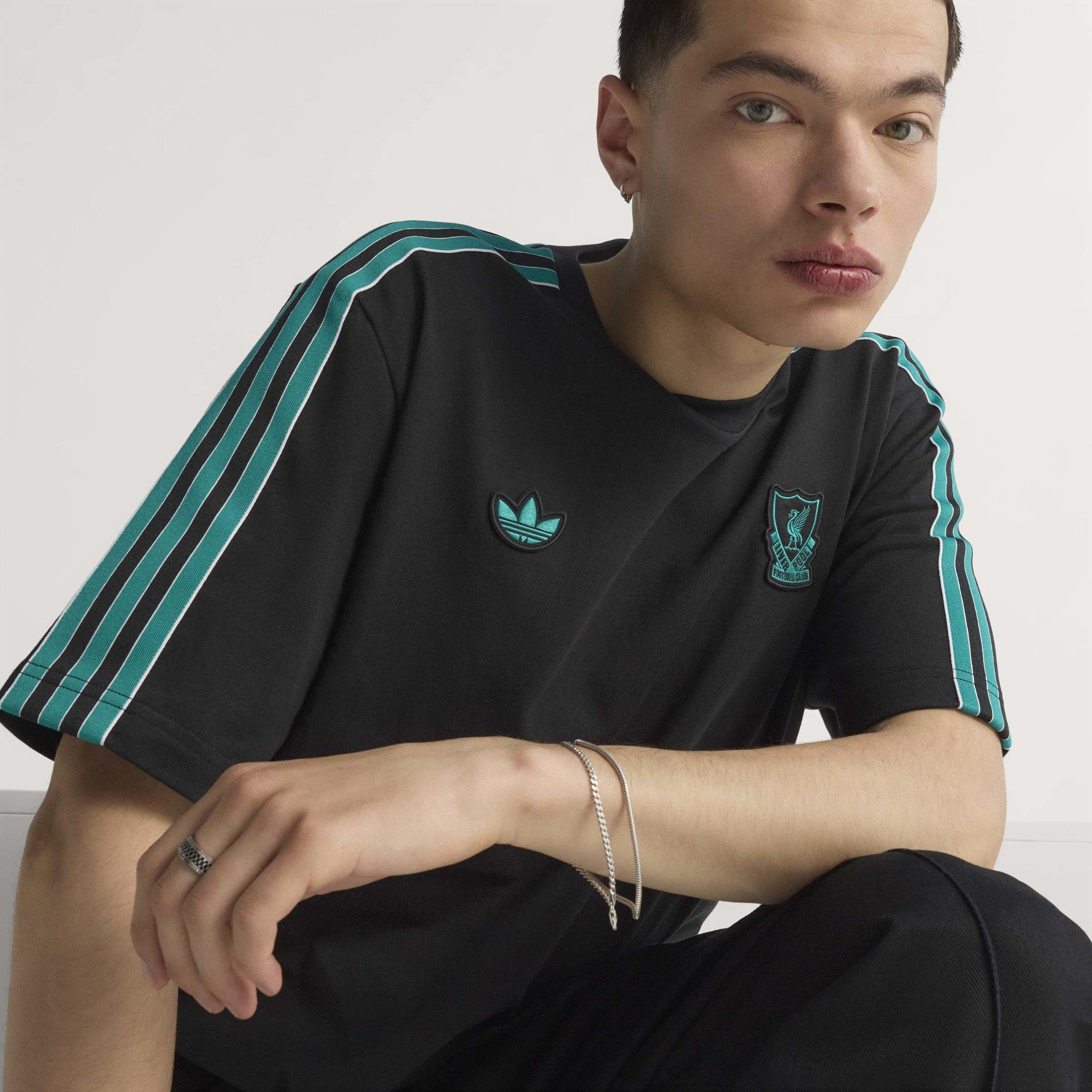 Preto - adidas - Liverpool Terrace Icon T-Shirt Adults - 11