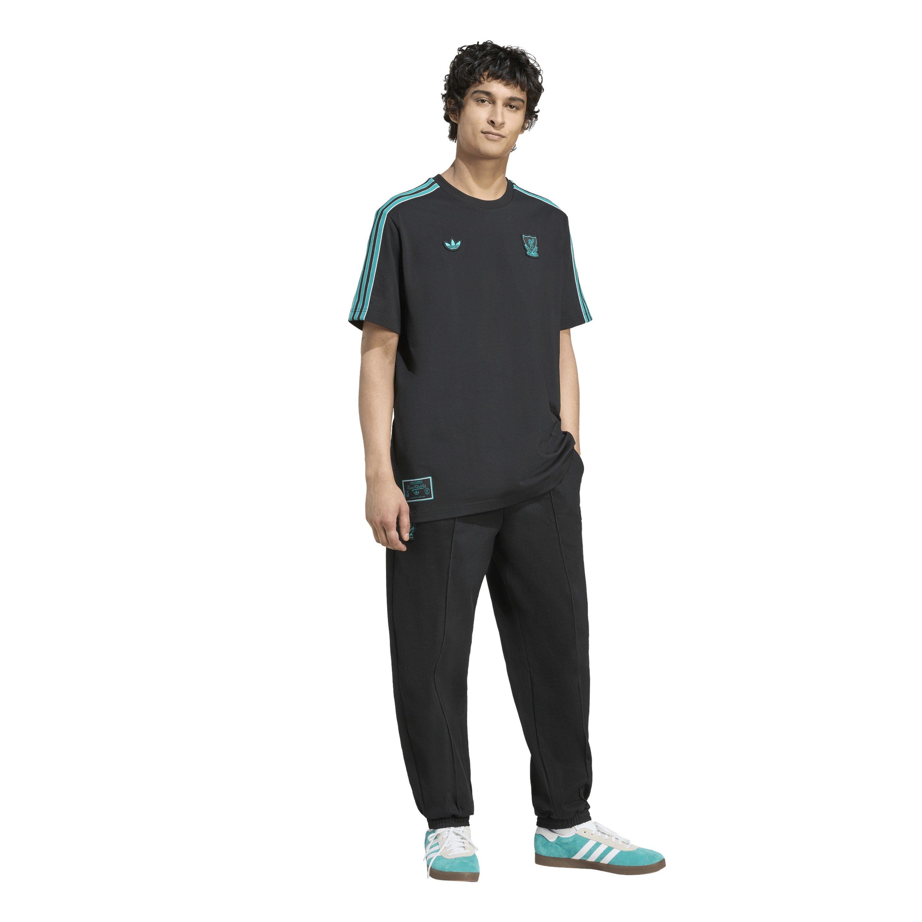 Preto - adidas - Liverpool Terrace Icon T-Shirt Adults - 4