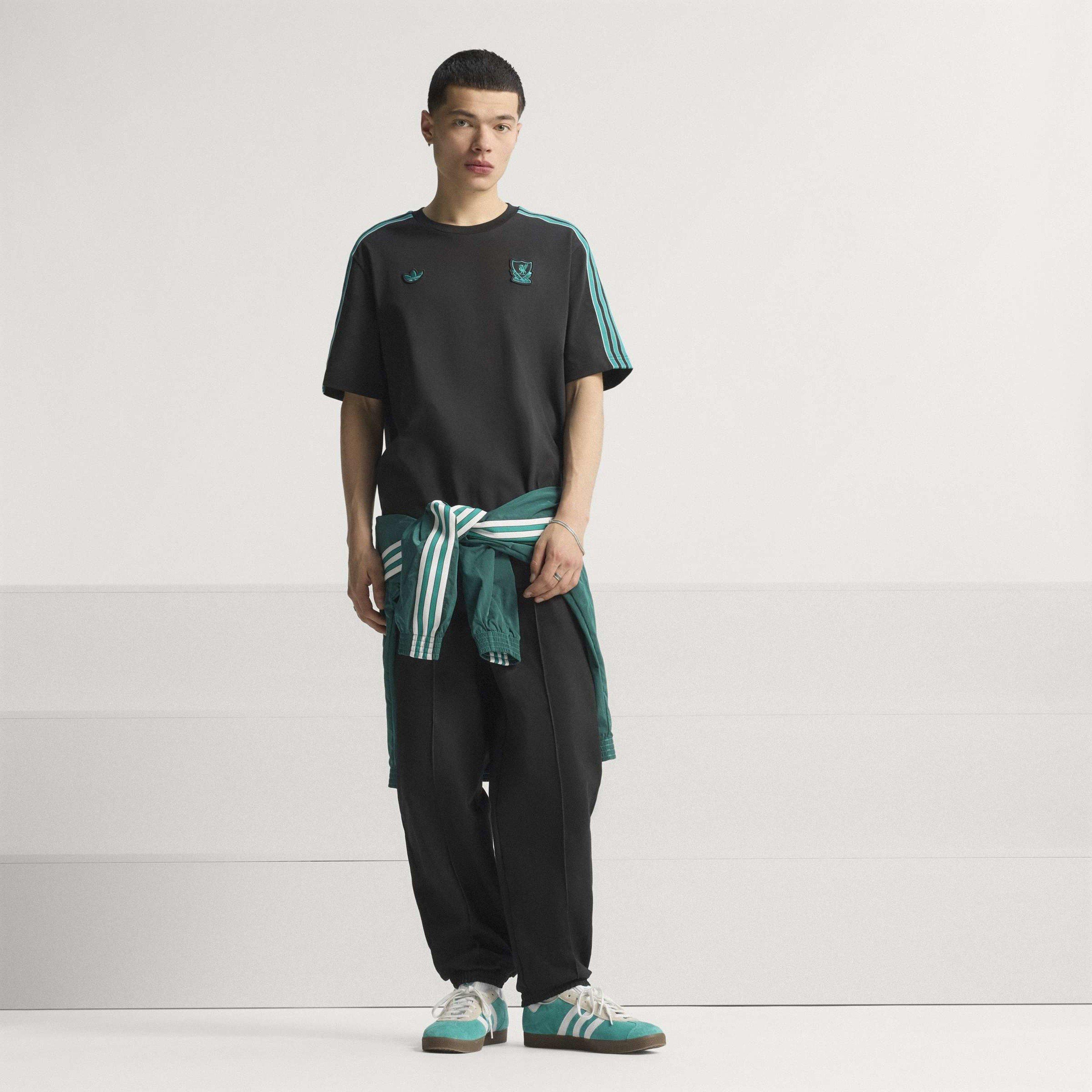 Preto - adidas - Liverpool Terrace Icon T-Shirt Adults - 7