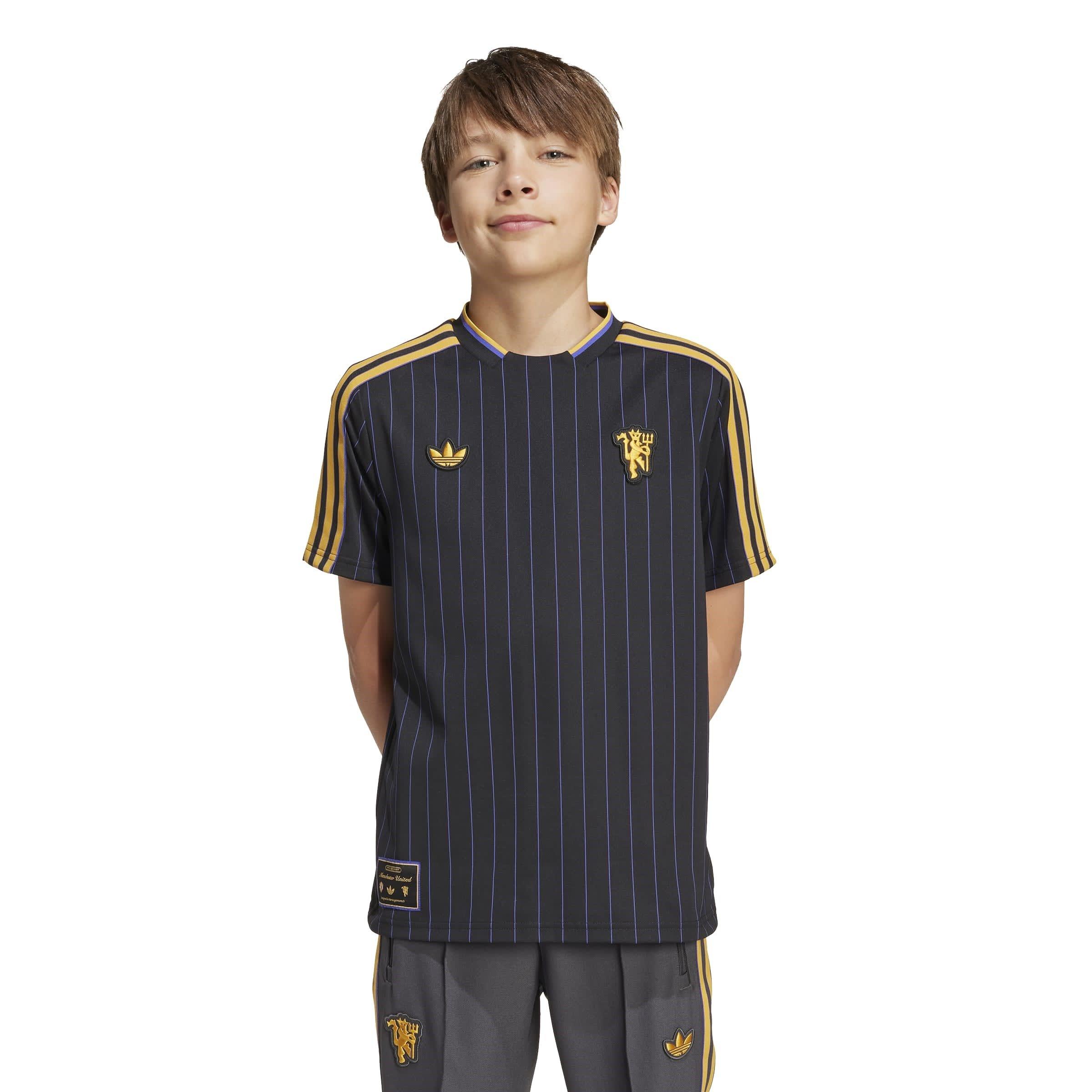 Zwart - adidas - Manchester United Icon Shirt Juniors - 5