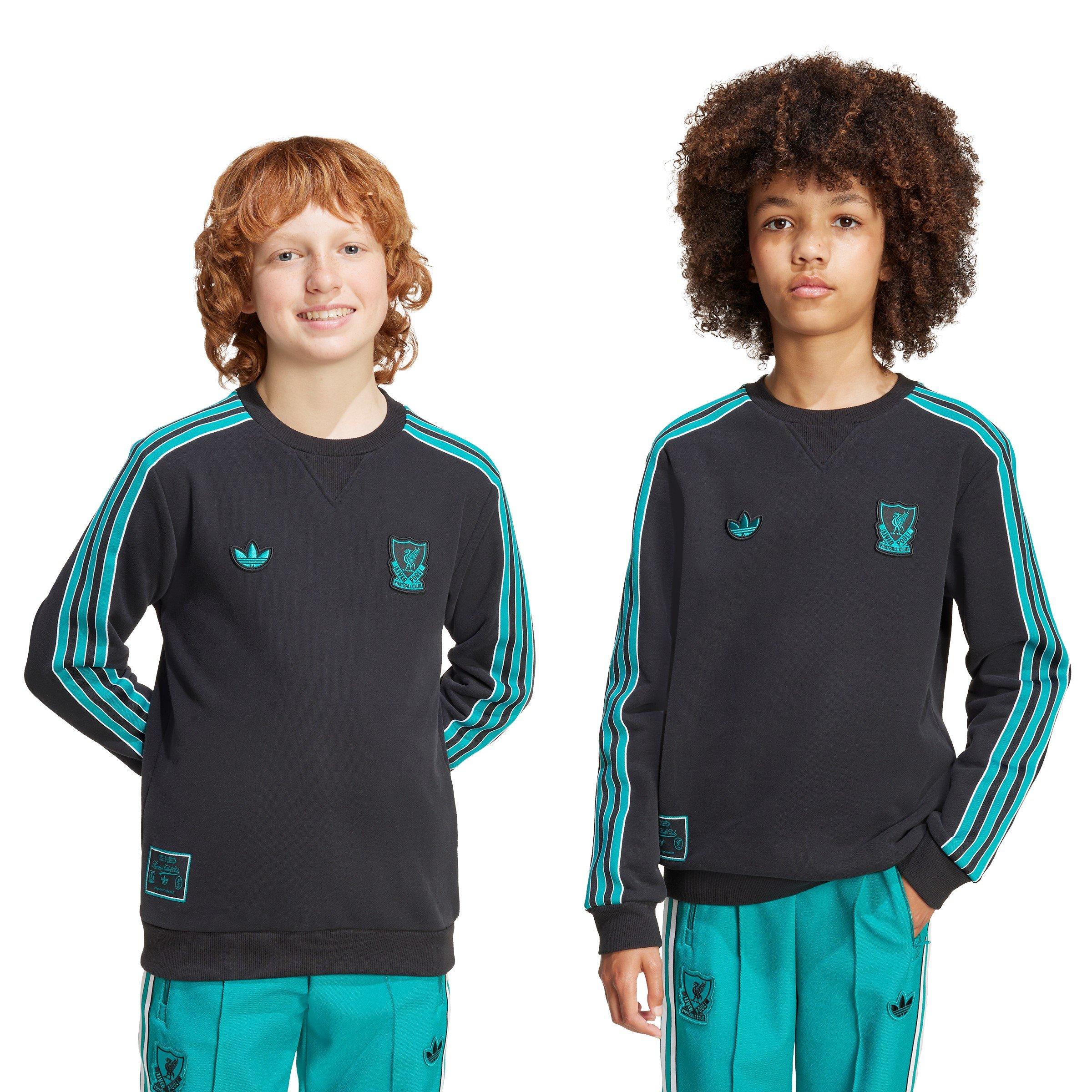 Black - adidas - Liverpool Terrace Icons Sweatshirt Juniors - 2