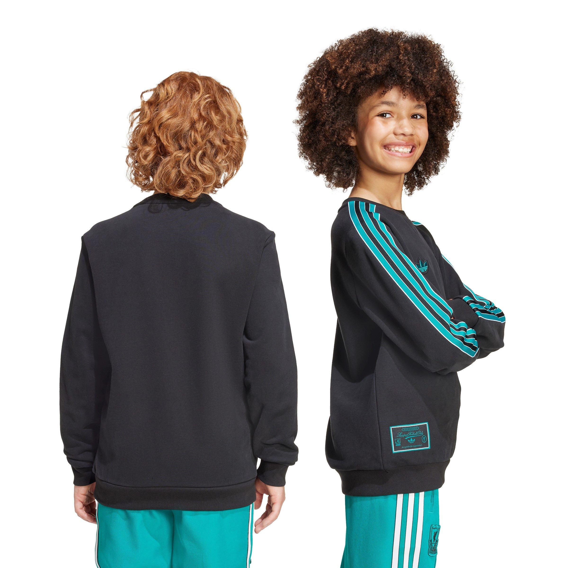 Black - adidas - Liverpool Terrace Icons Sweatshirt Juniors - 3