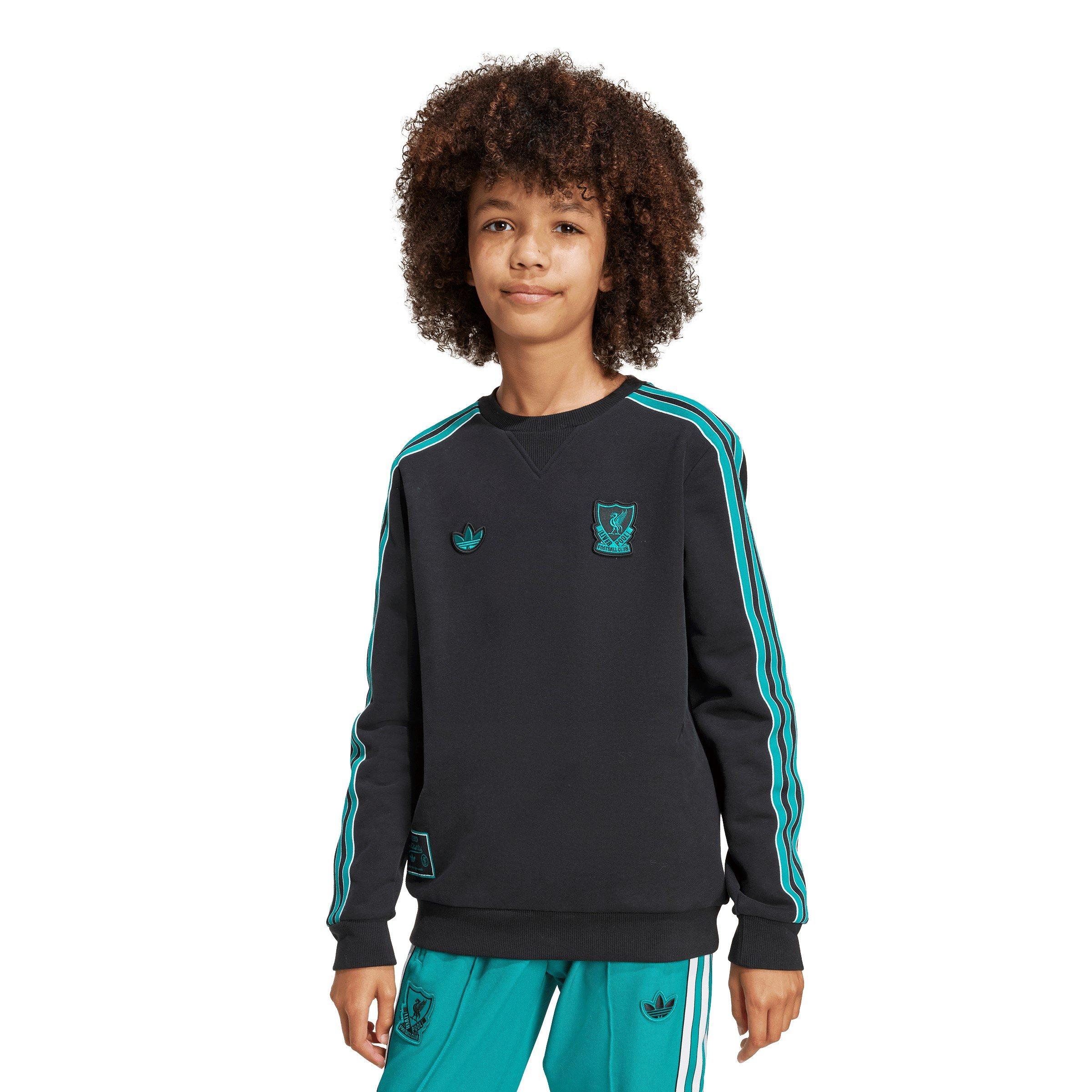 Black - adidas - Liverpool Terrace Icons Sweatshirt Juniors - 4