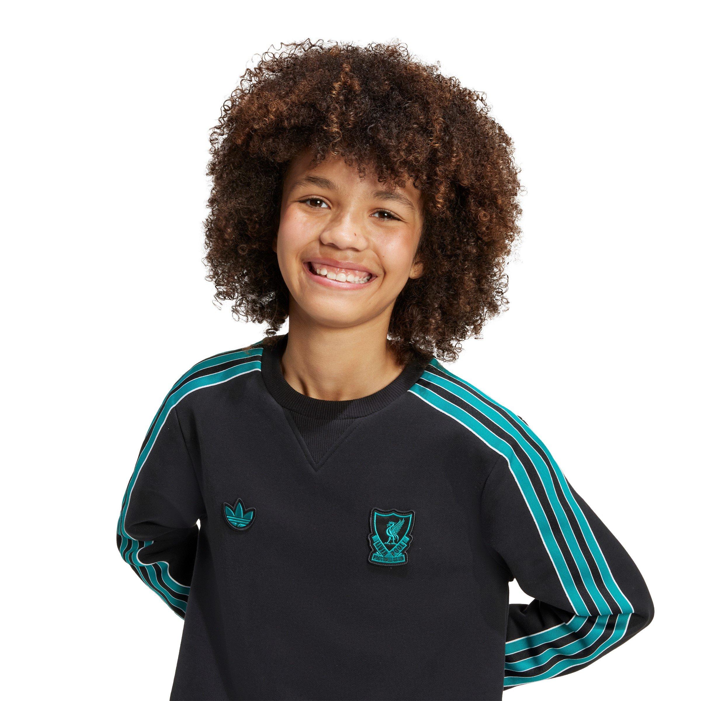 Black - adidas - Liverpool Terrace Icons Sweatshirt Juniors - 6