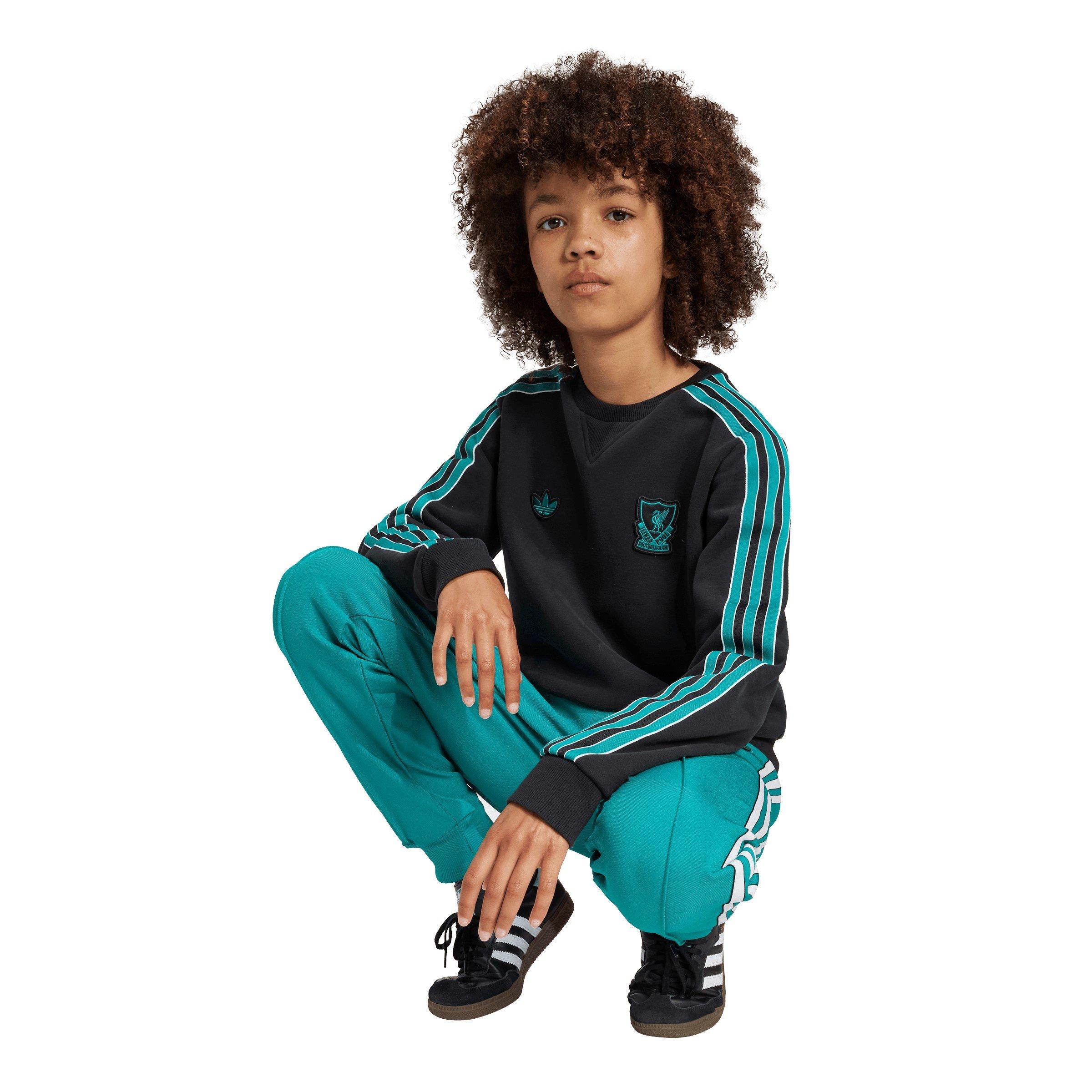 Black - adidas - Liverpool Terrace Icons Sweatshirt Juniors - 7