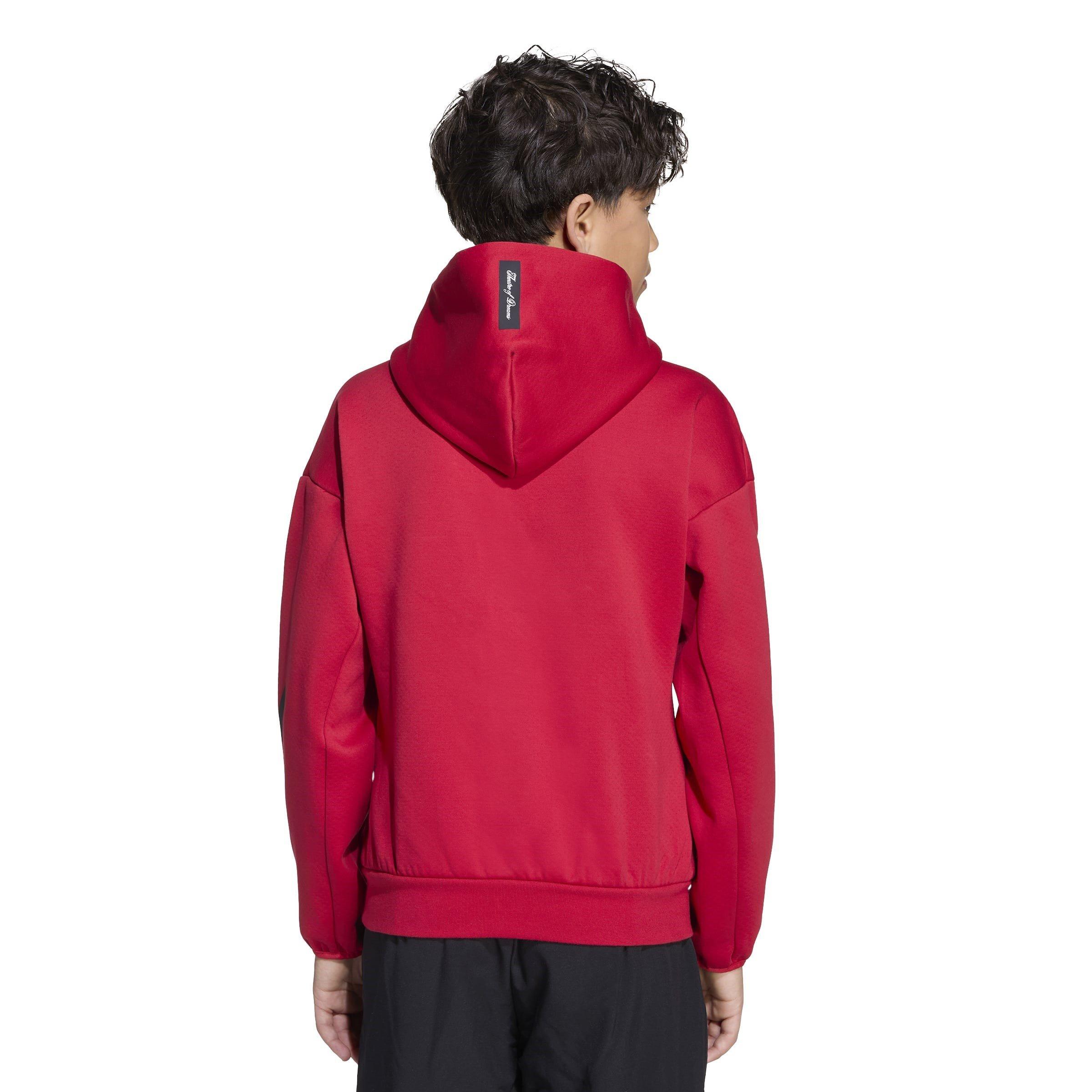 Red - adidas - Manchester United Anthem Jacket 2025 2026 Juniors - 3