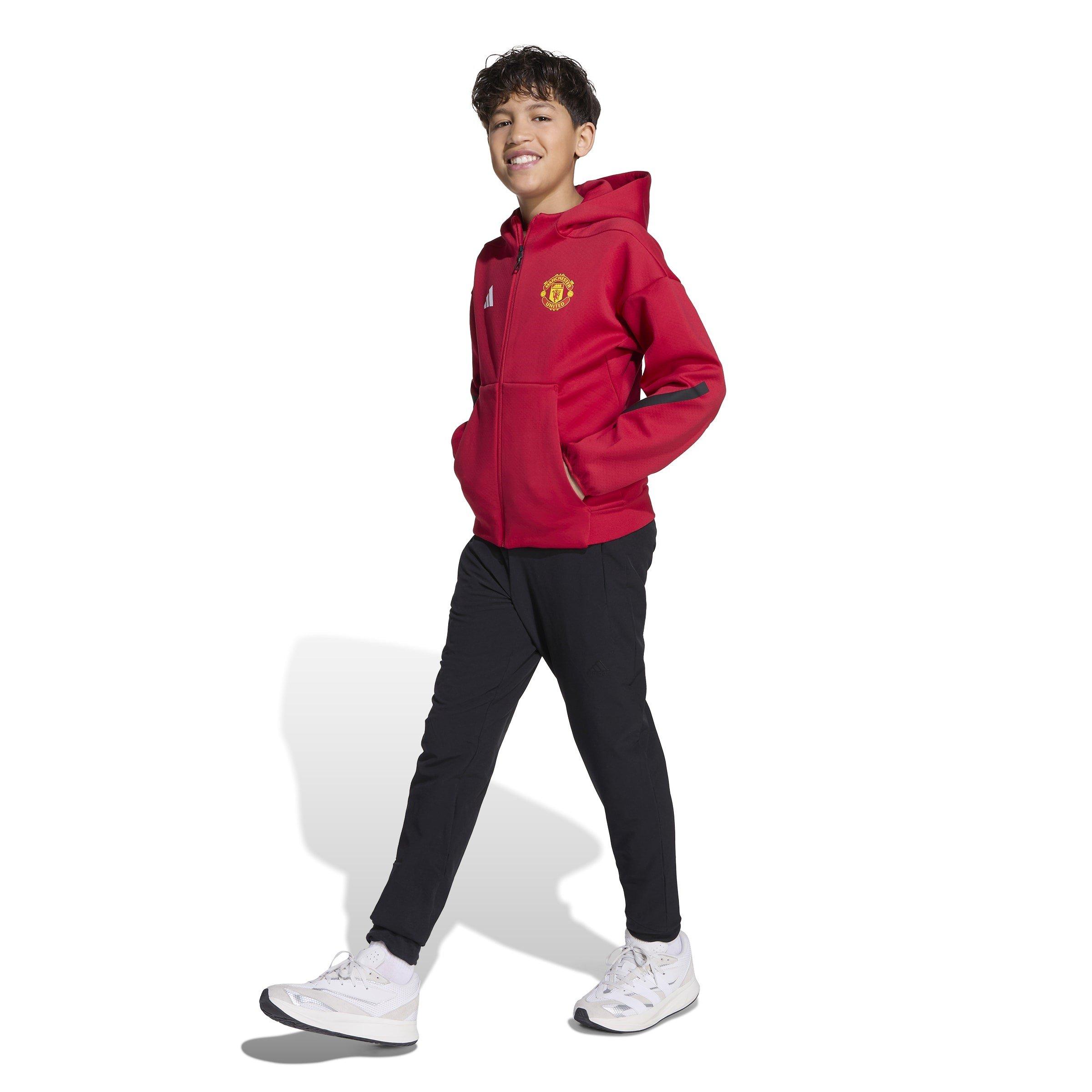 Red - adidas - Manchester United Anthem Jacket 2025 2026 Juniors - 4