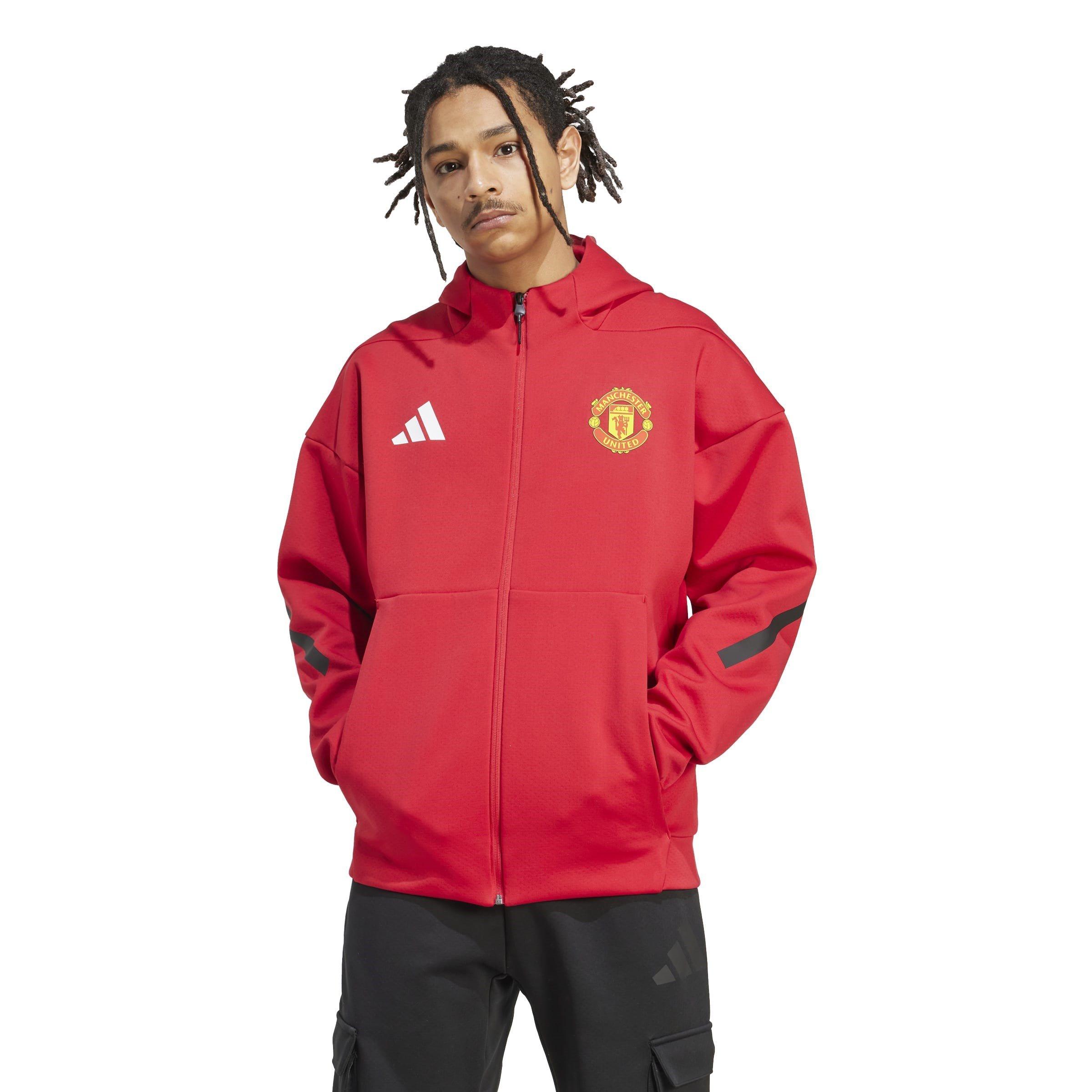 Red - adidas - Manchester United Anthem Jacket 2025 2026 Mens - 2