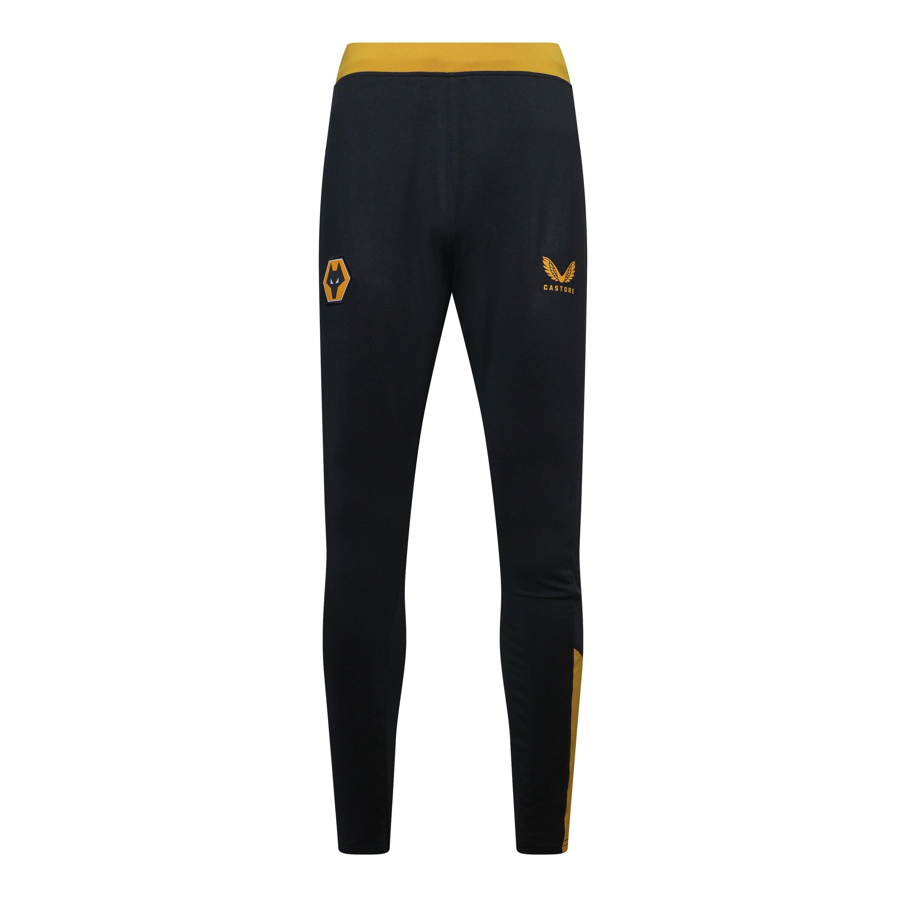 Castore Men's Licensed Tracksuit Bottom - Caviar/Old Gold - L