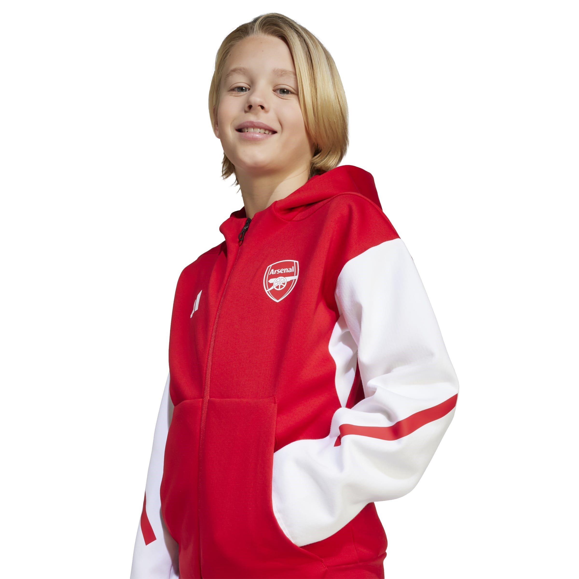 Crveno/Bijelo - adidas - Arsenal Anthem Jacket Juniors - 6