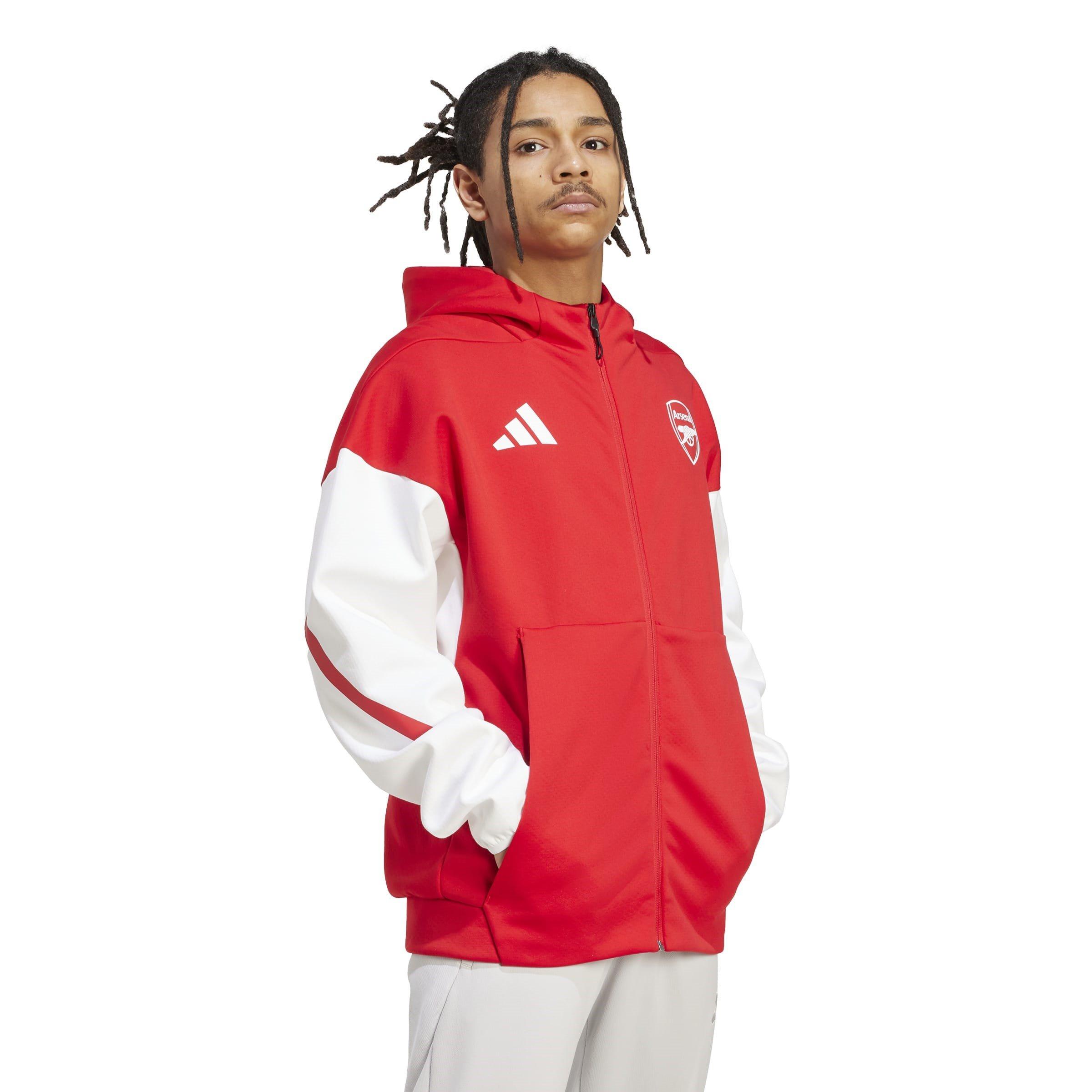 Red/White - adidas - Arsenal Anthem Jacket 2025 2026 Adults - 4