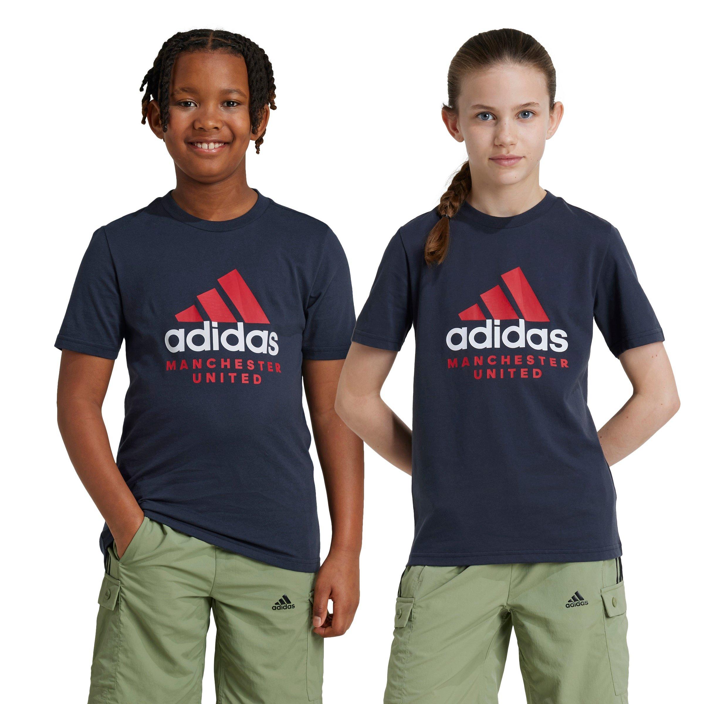 Grey - adidas - Manchester United T-Shirt Juniors - 3