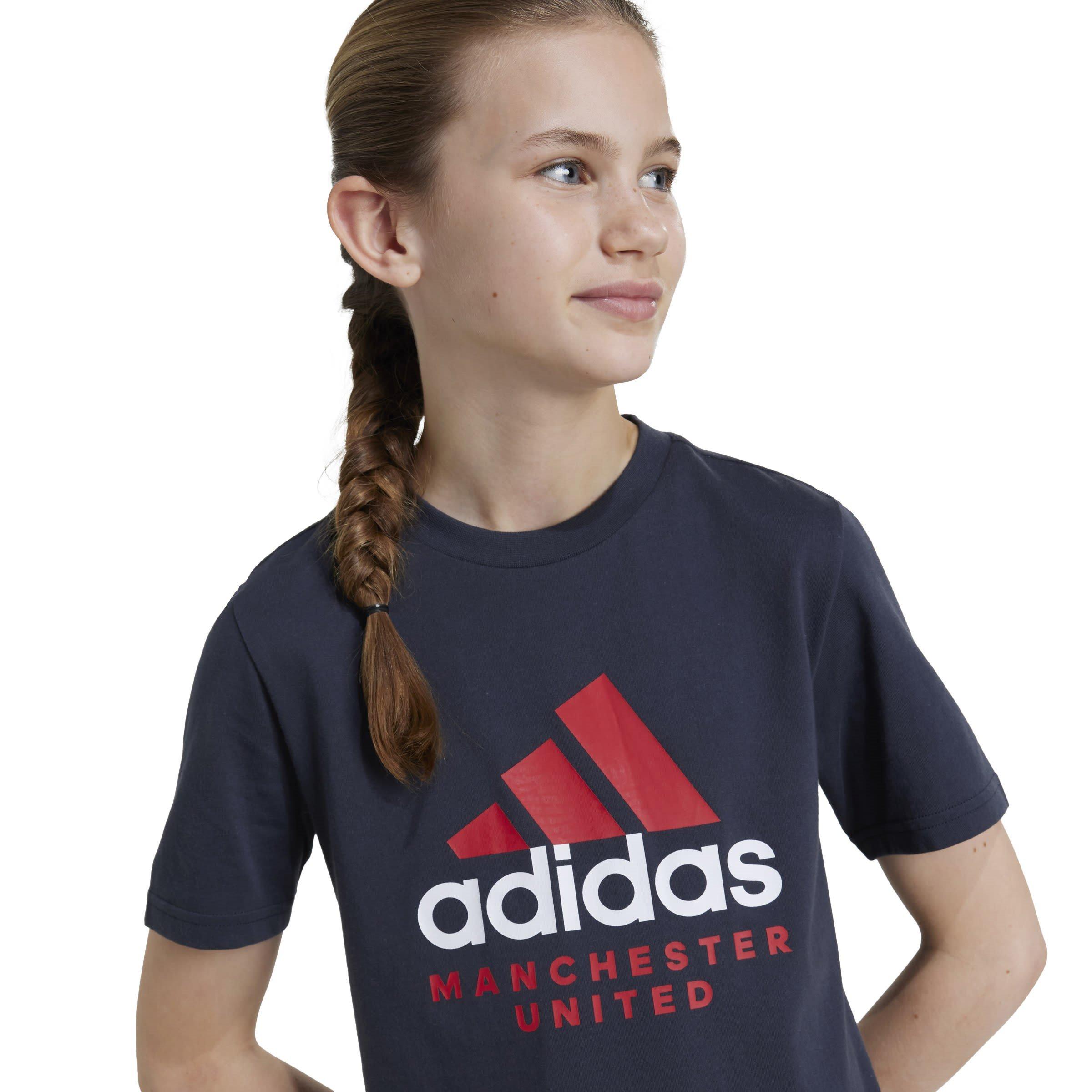 Grey - adidas - Manchester United T-Shirt Juniors - 6