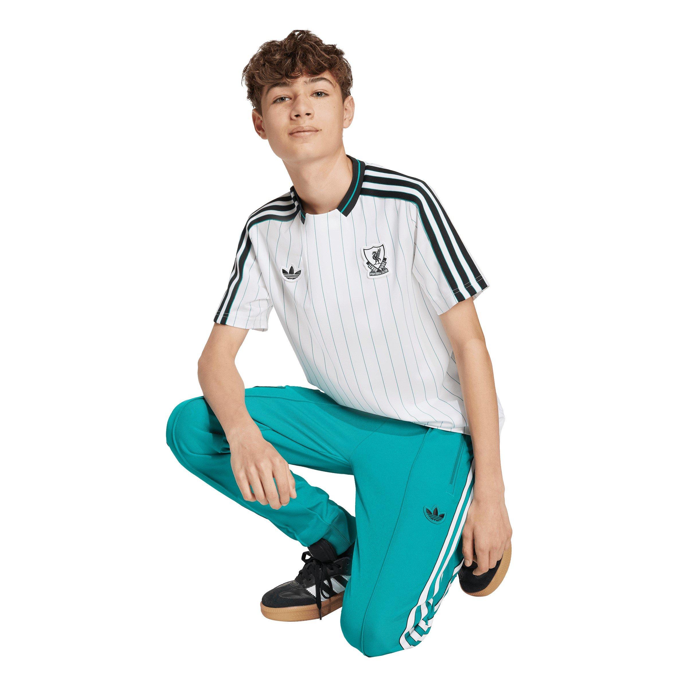 Branco/Verde - adidas - Liverpool Terrace Icons Shirt 2025 2026 Juniors - 7