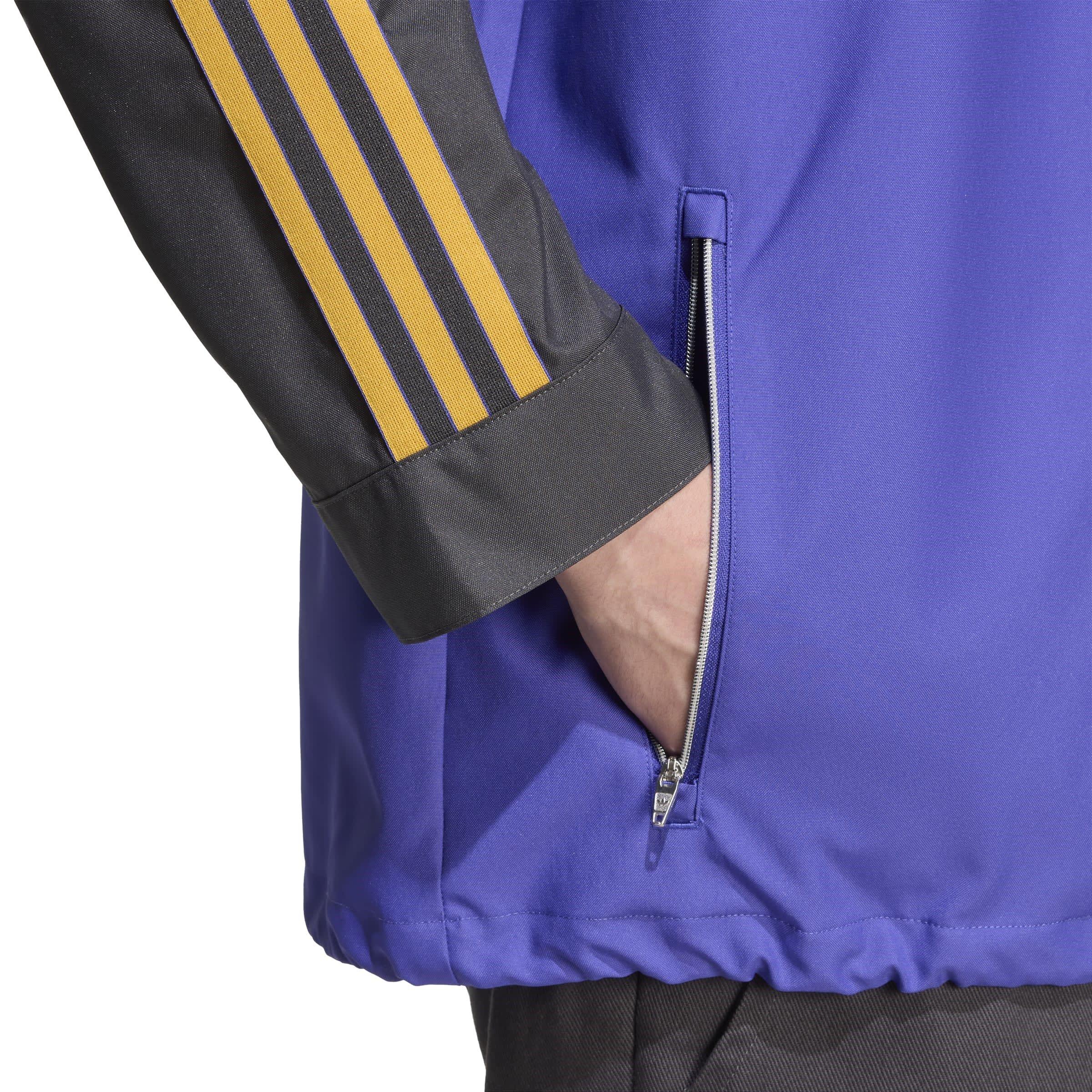 Crna - adidas - Icons Manchester United Long Sleeve Hooded Licensed Rain Anorak - 4