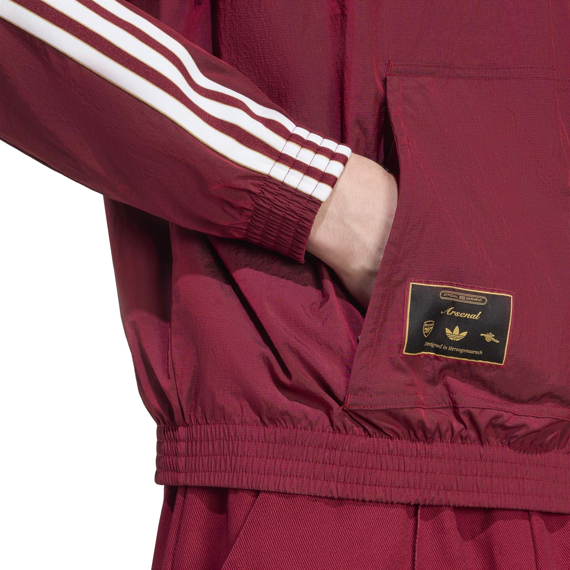 Vermelho - adidas - Arsenal Icons Half Zip Tracksuit Top Mens - 6