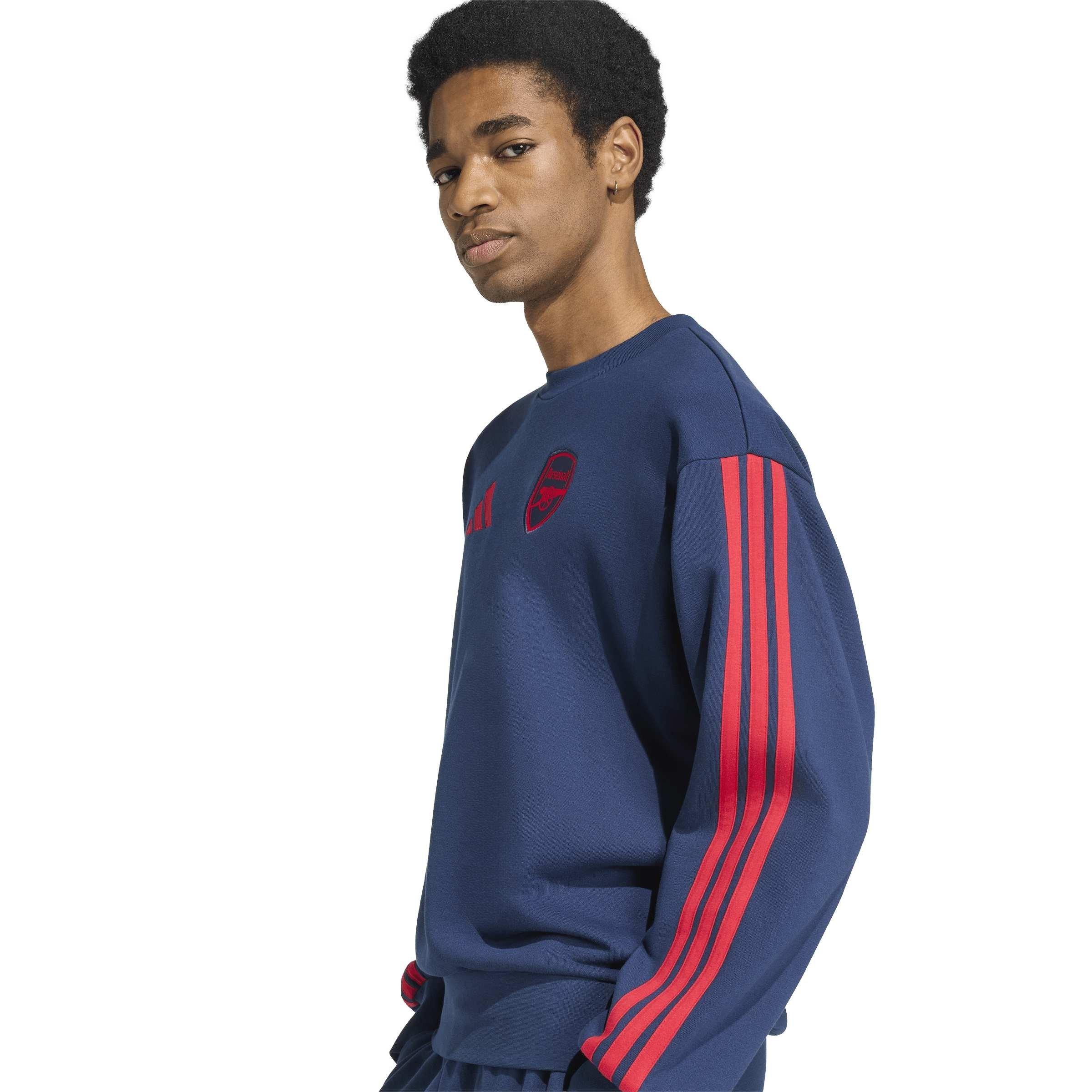 Navy/Red - adidas - Arsenal DNA Sweatshirt Mens - 4