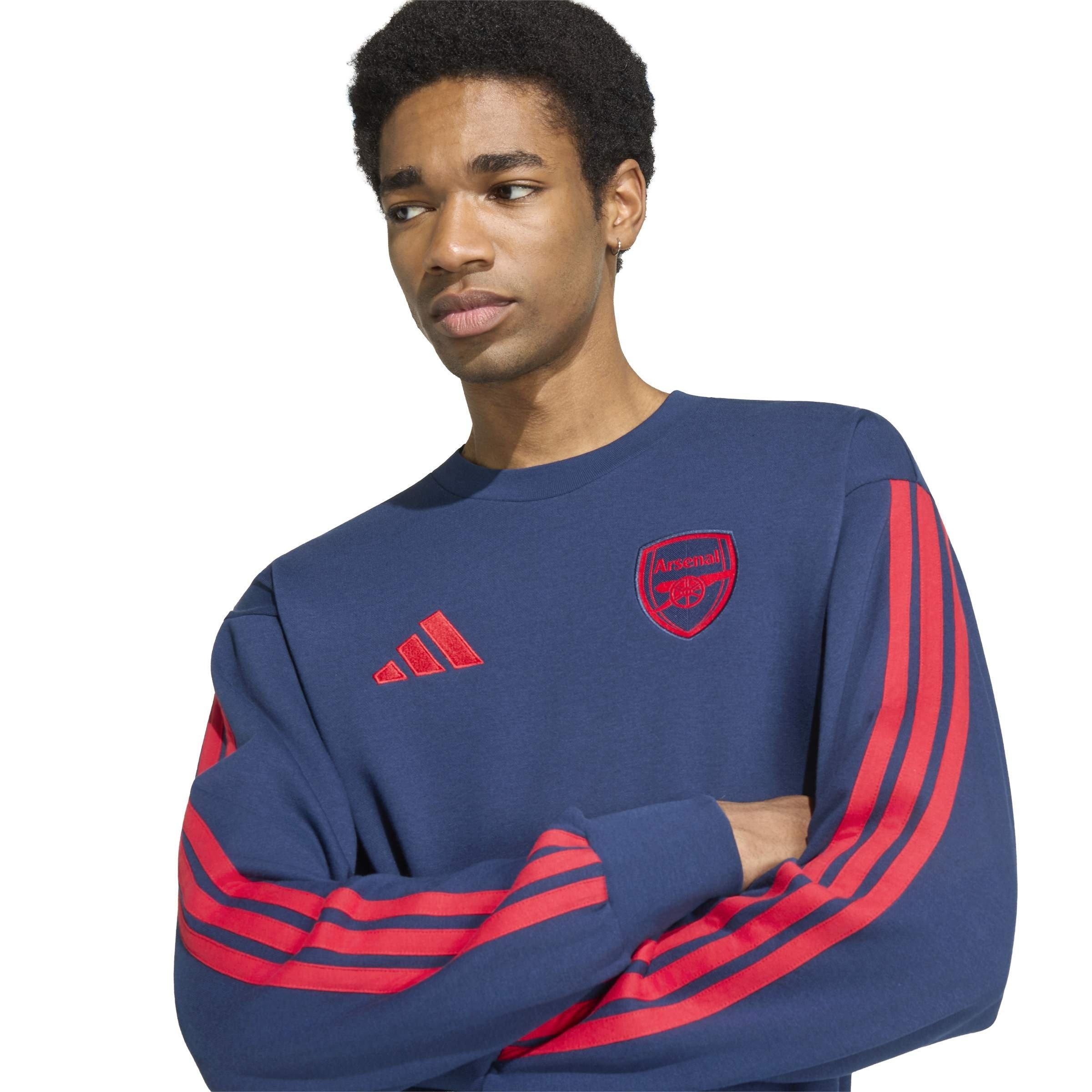 Navy/Red - adidas - Arsenal DNA Sweatshirt Mens - 5