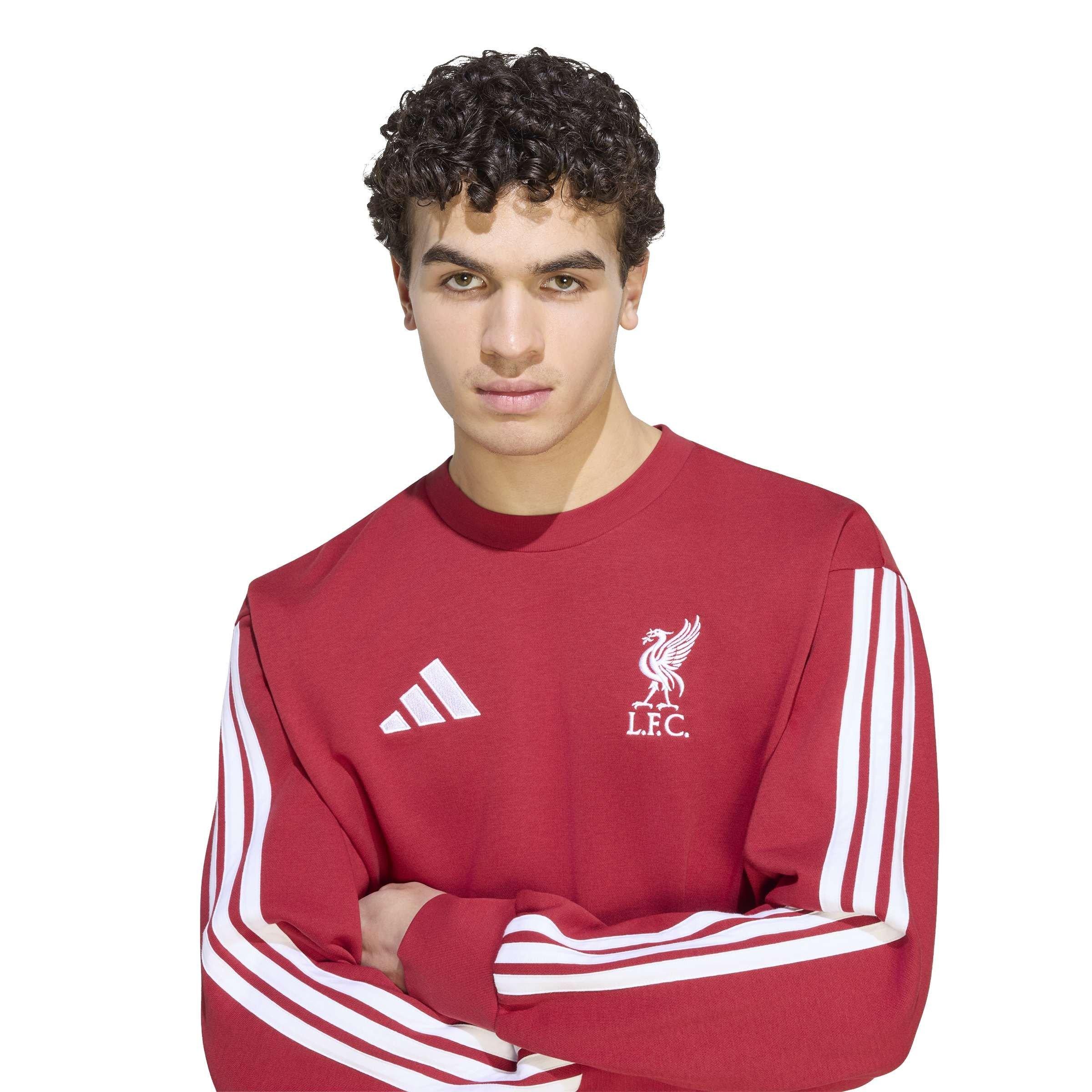 Red/White - adidas - Liverpool DNA Sweatshirt Mens - 4
