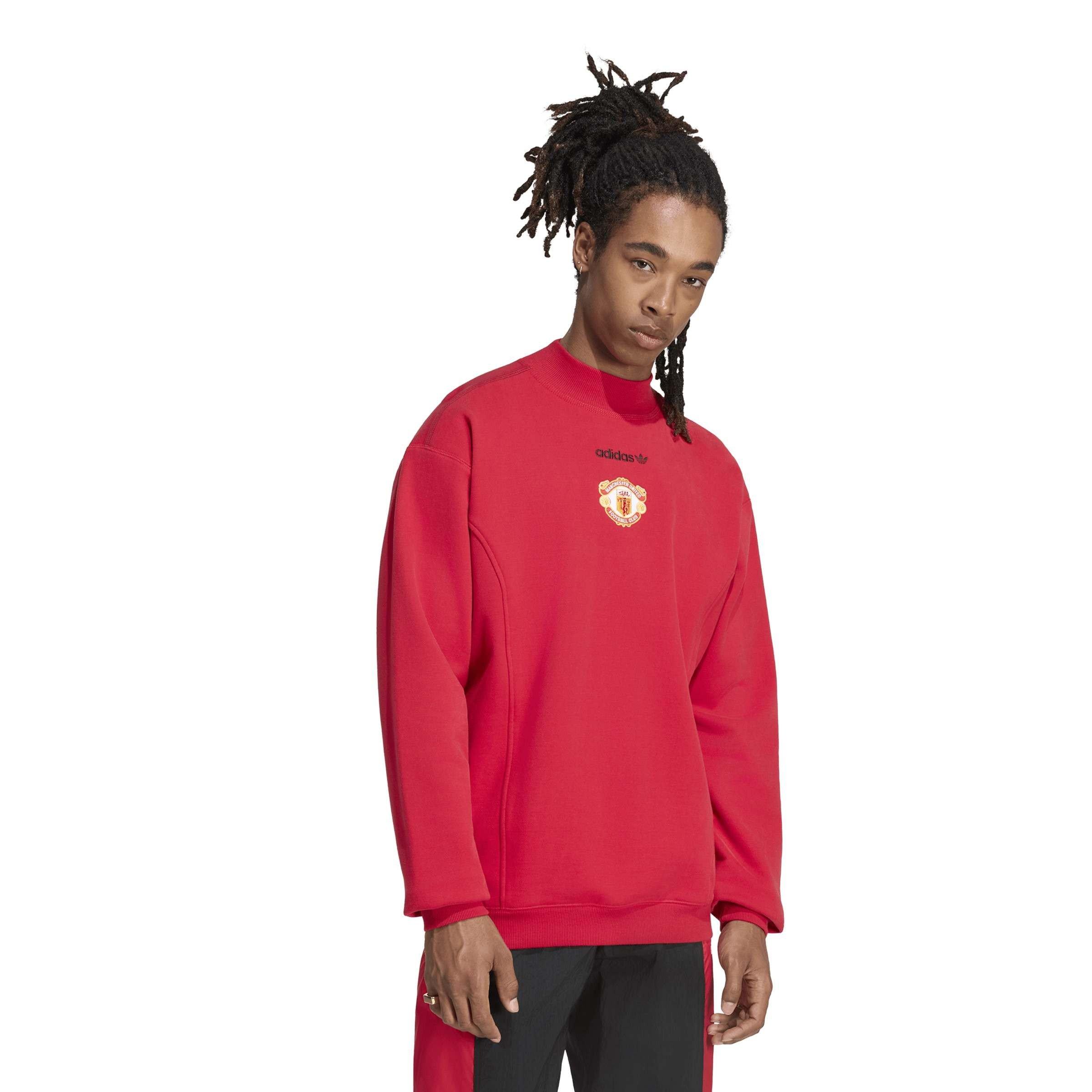 Red/Black - adidas - Manchester United EQT Sweatshirt Mens - 2
