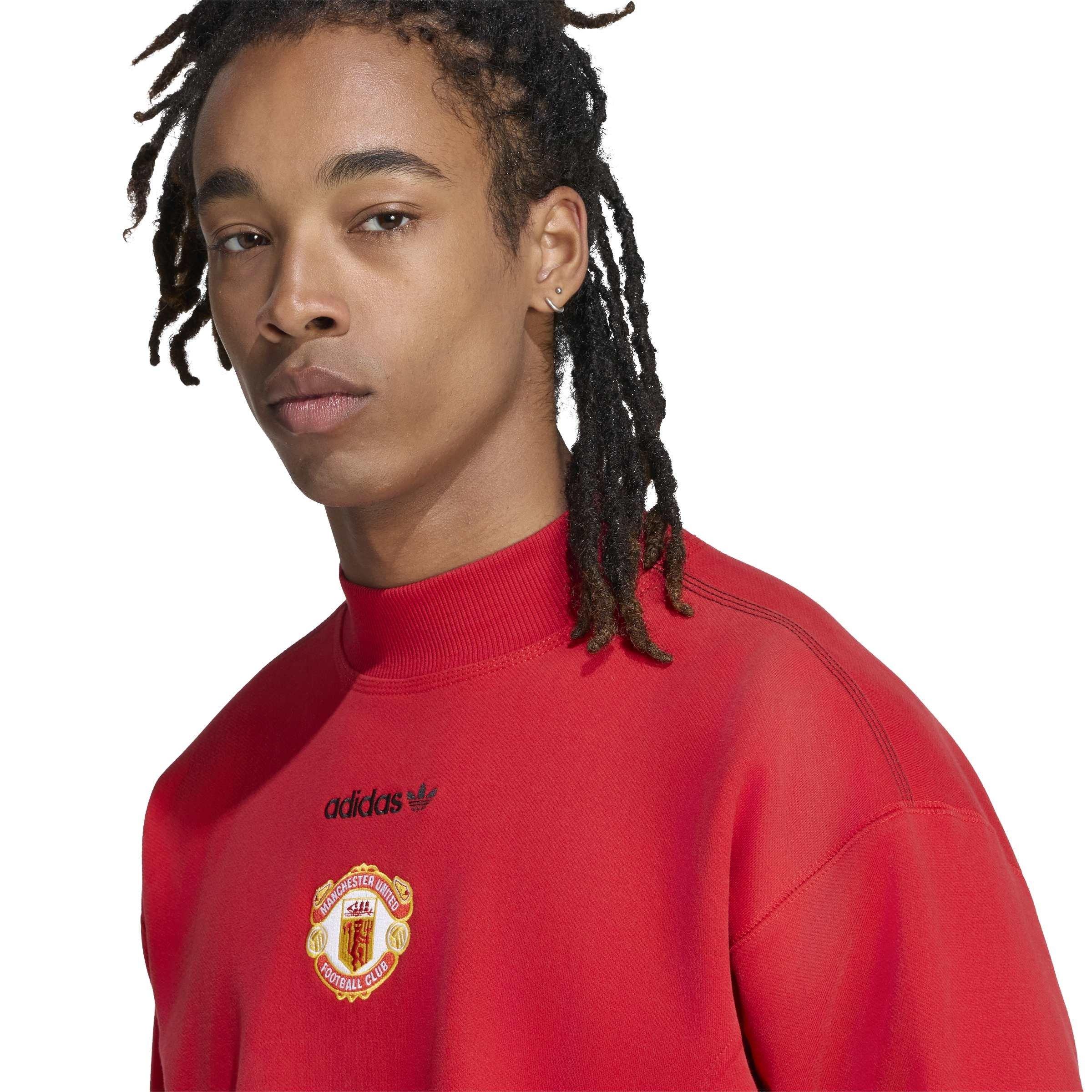 Red/Black - adidas - Manchester United EQT Sweatshirt Mens - 4