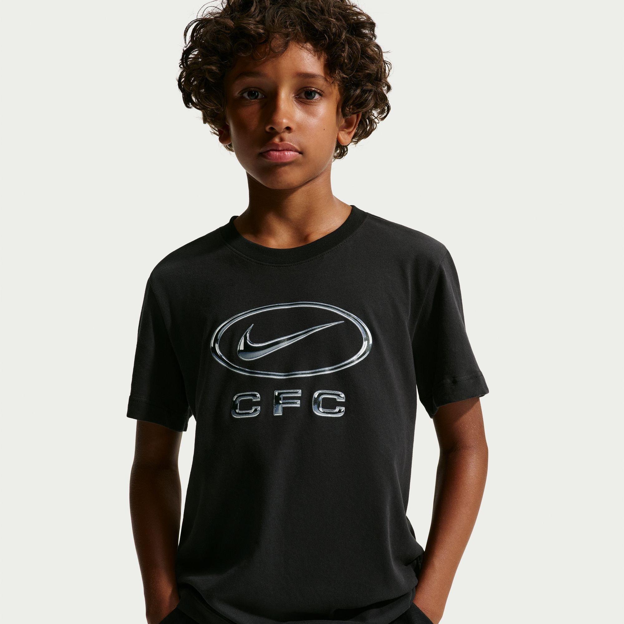 Schwarz/Grau - Nike - Nike CFC Swoosh Tee Jn64 - 1