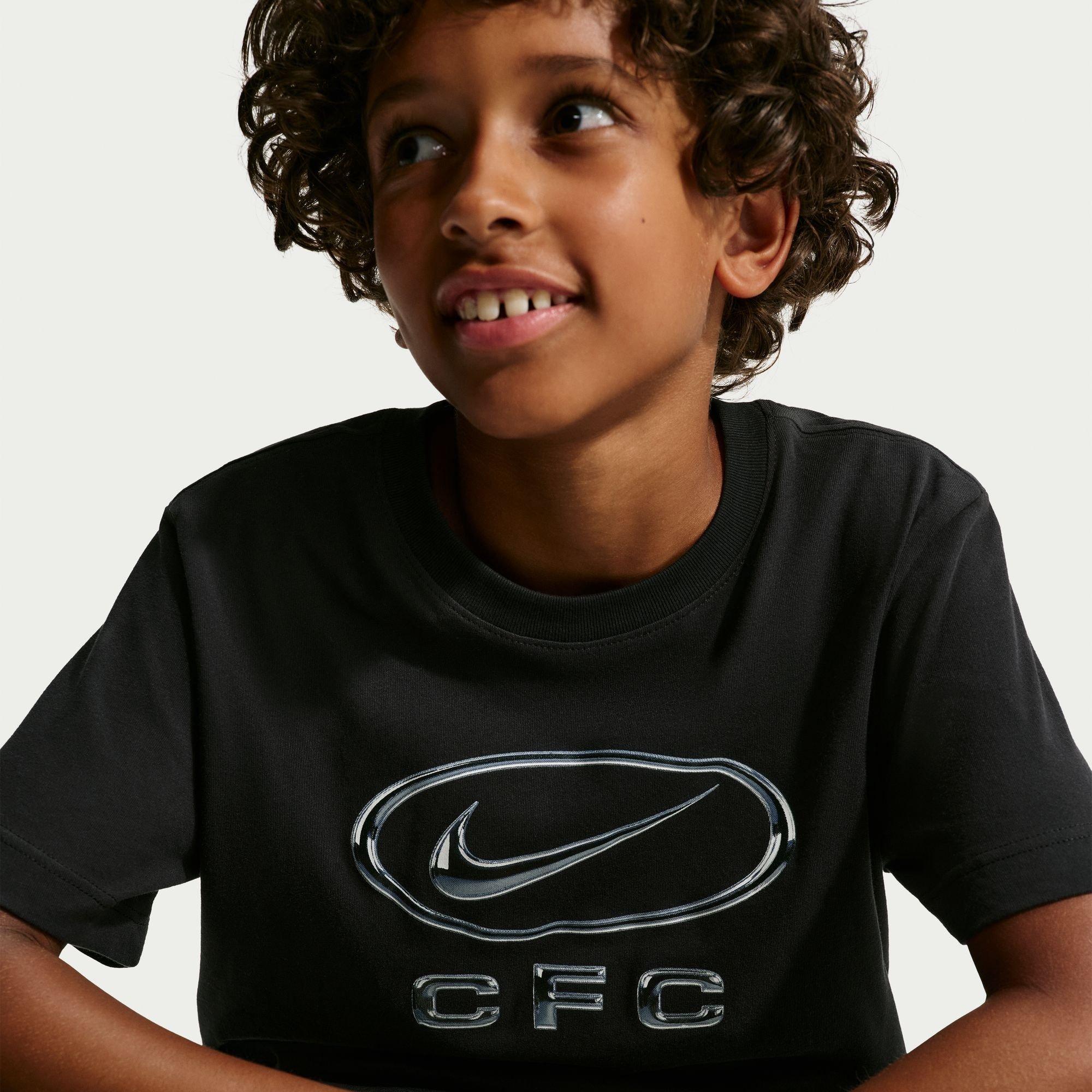 Schwarz/Grau - Nike - Nike CFC Swoosh Tee Jn64 - 3