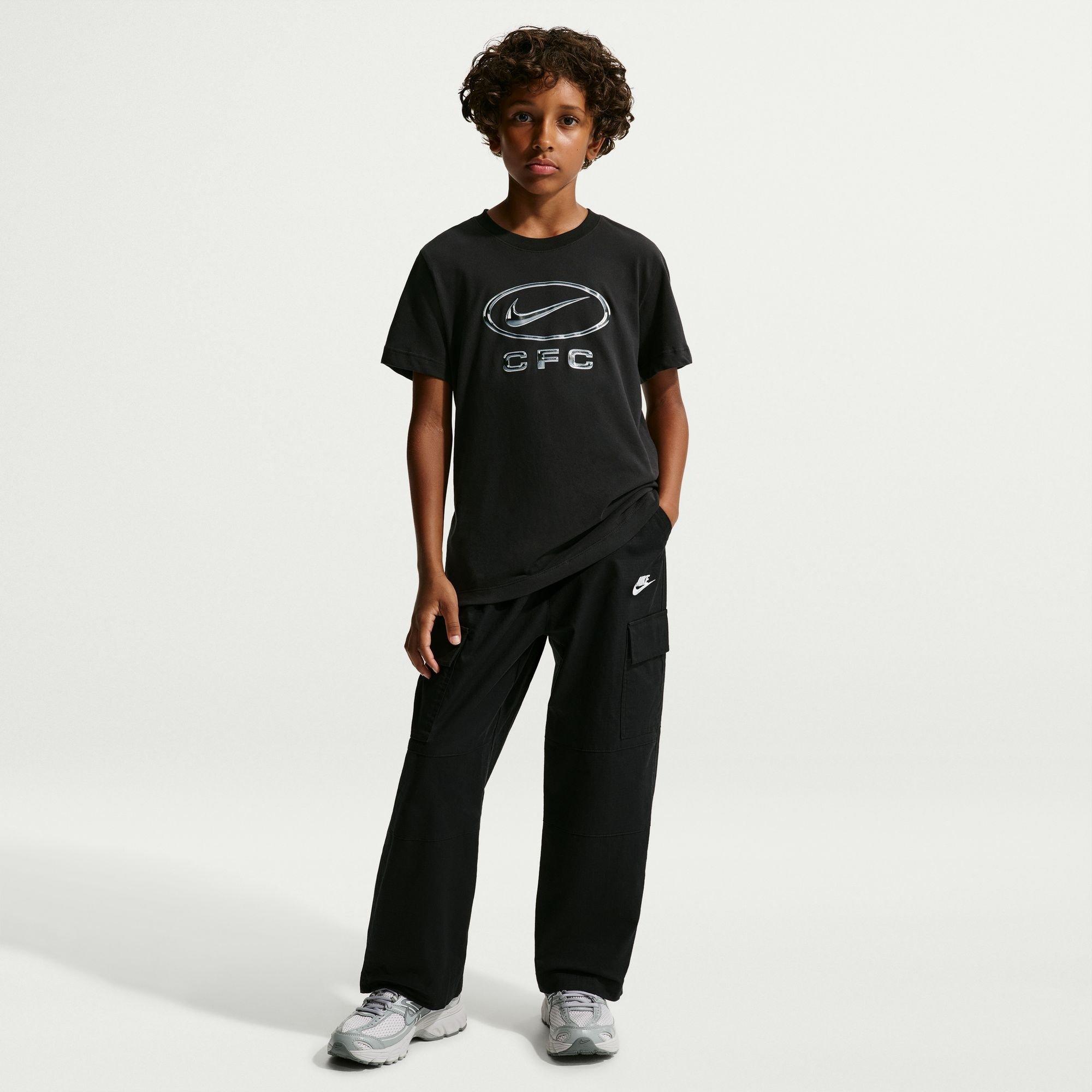 Schwarz/Grau - Nike - Nike CFC Swoosh Tee Jn64 - 4