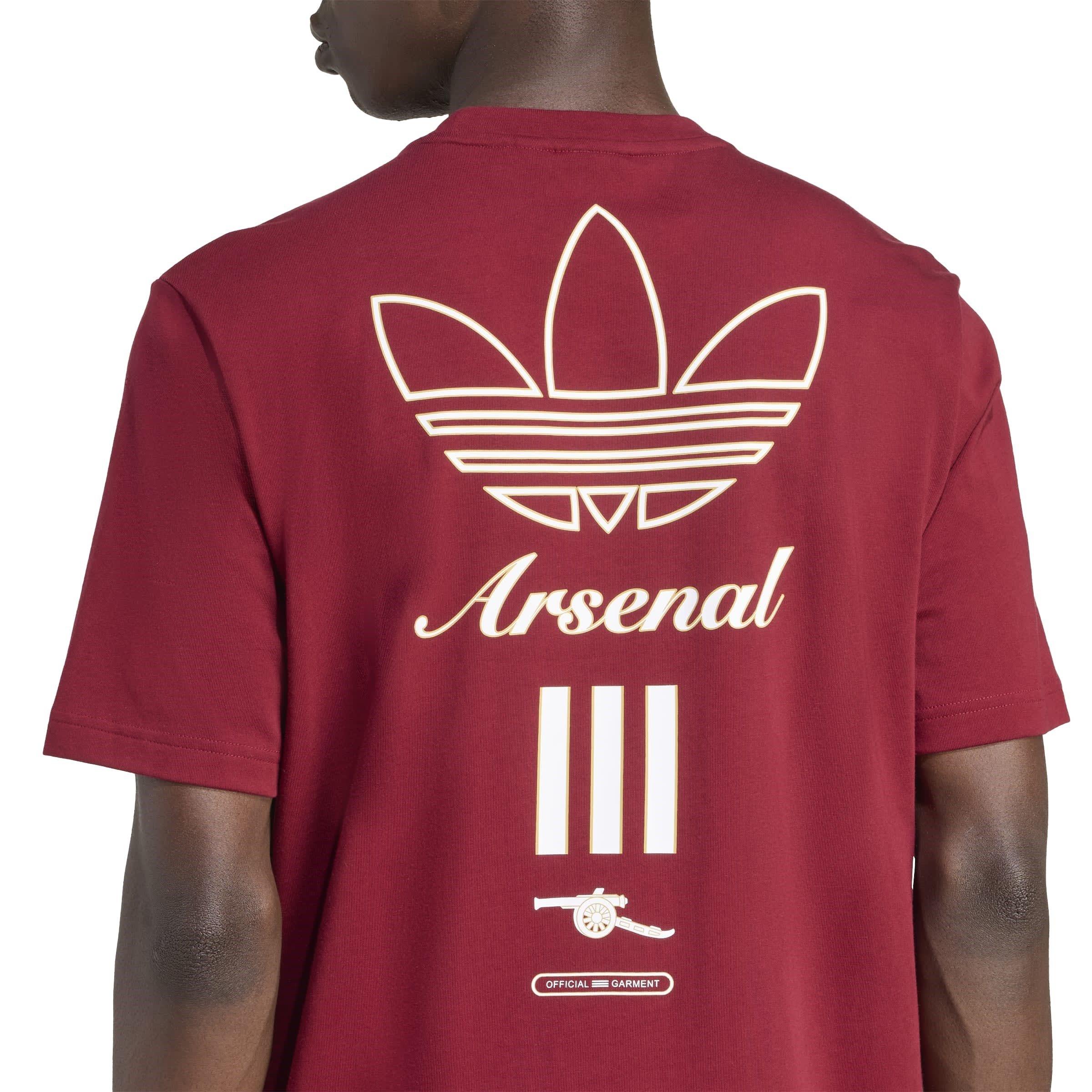 Red - adidas - Arsenal Terrace Icons Graphic T-Shirt Mens - 4