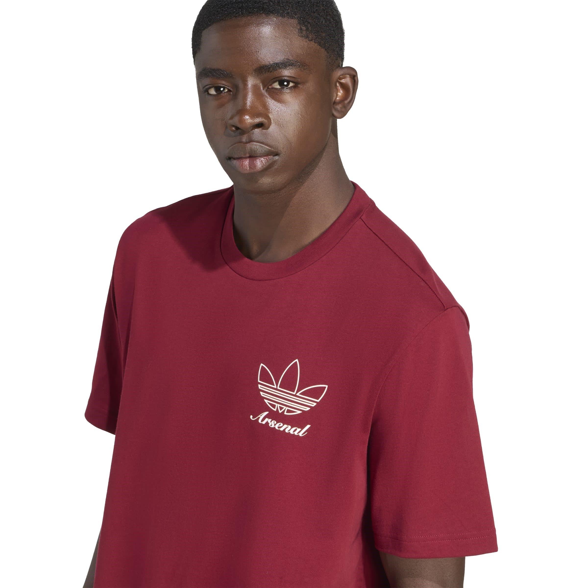 Red - adidas - Arsenal Terrace Icons Graphic T-Shirt Mens - 5