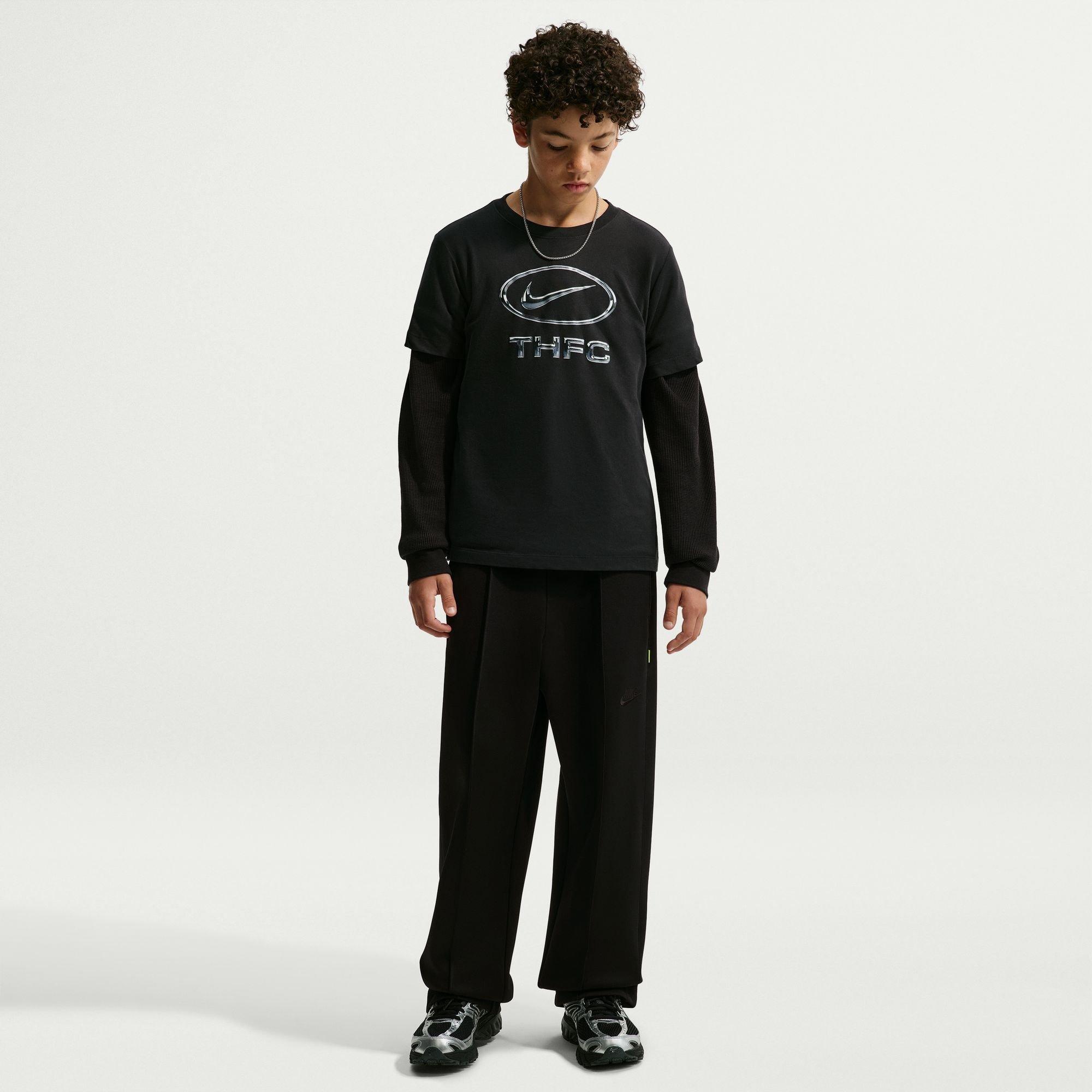 Nero/Grigio - Nike - Nike THFC Swoosh Tee Jn64 - 4