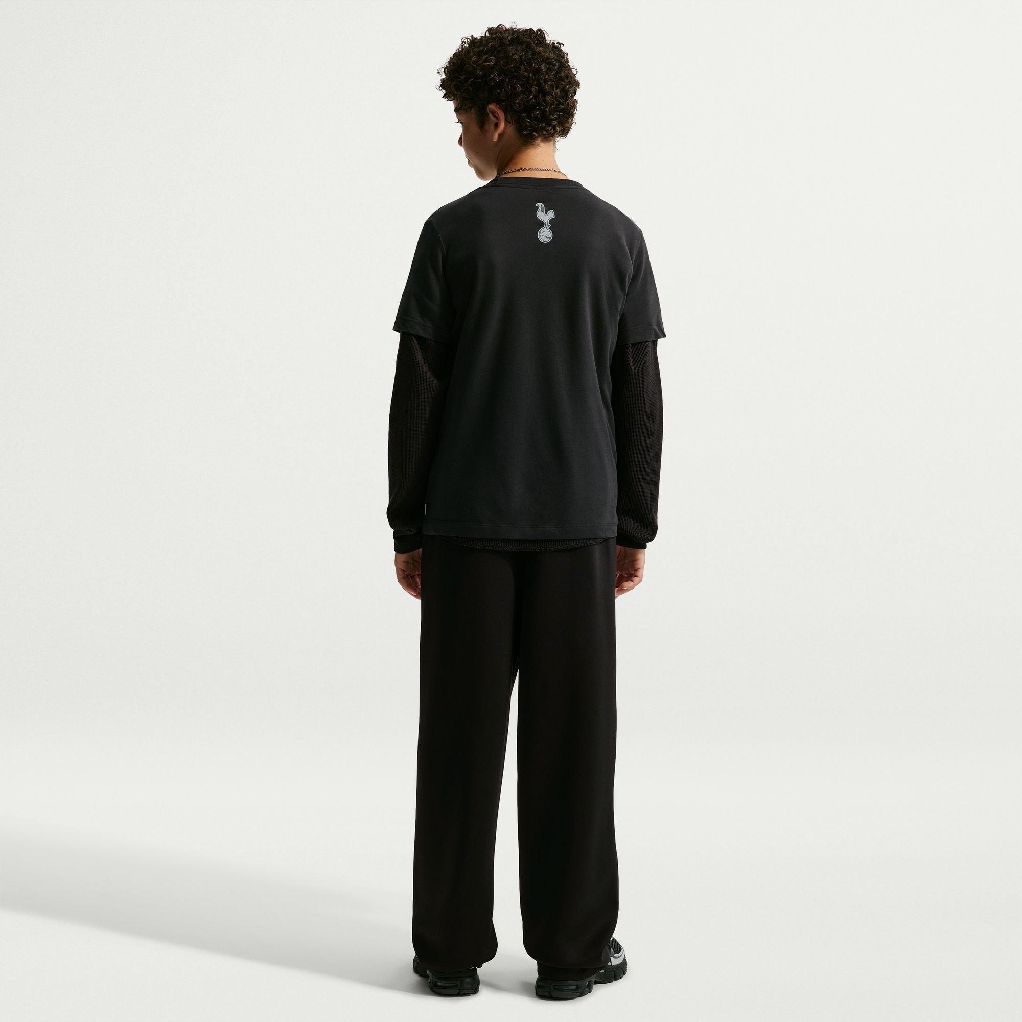 Nero/Grigio - Nike - Nike THFC Swoosh Tee Jn64 - 5