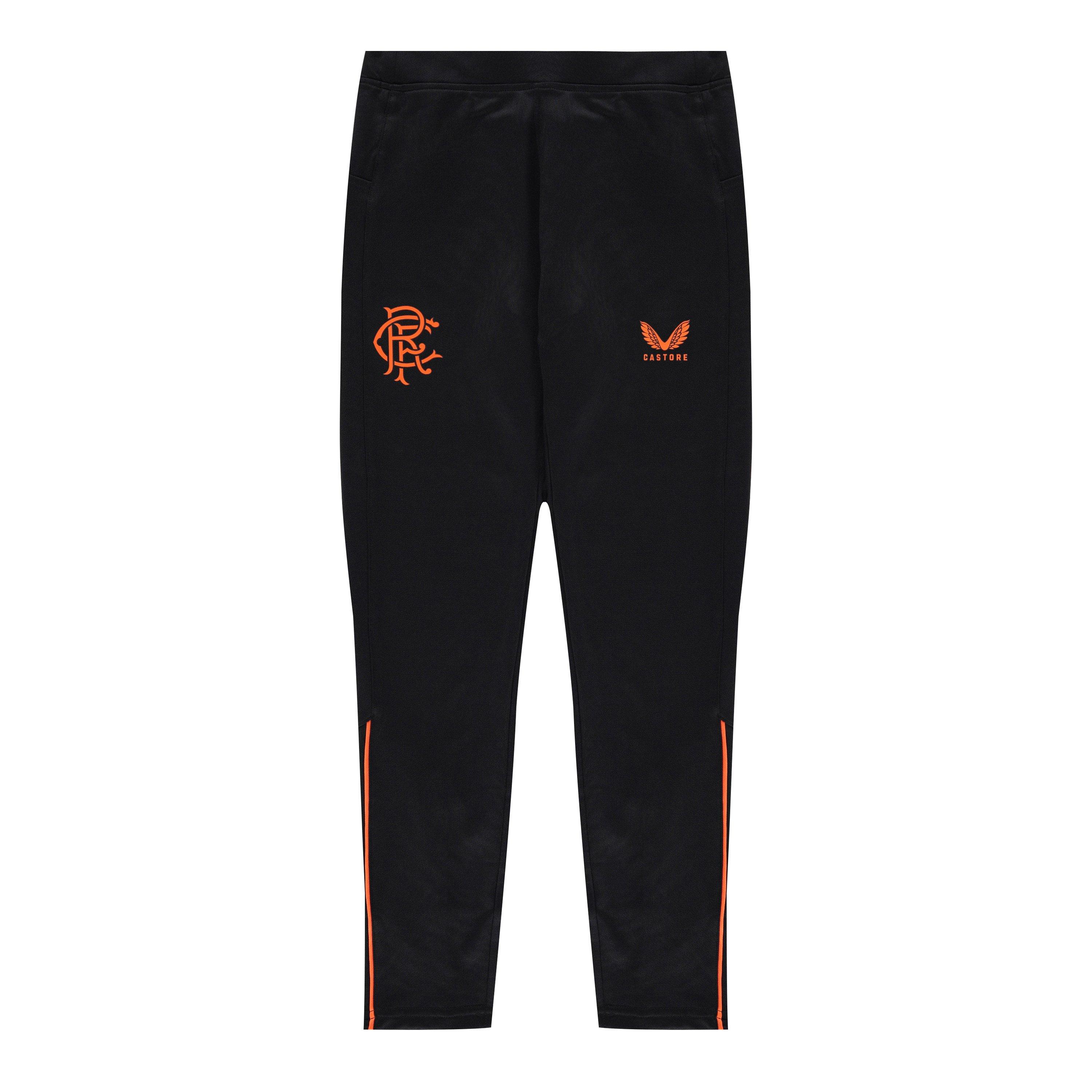Castore Boys Rangers Fc Training Pants Juniors - Black/Orange - 9-10 (M)