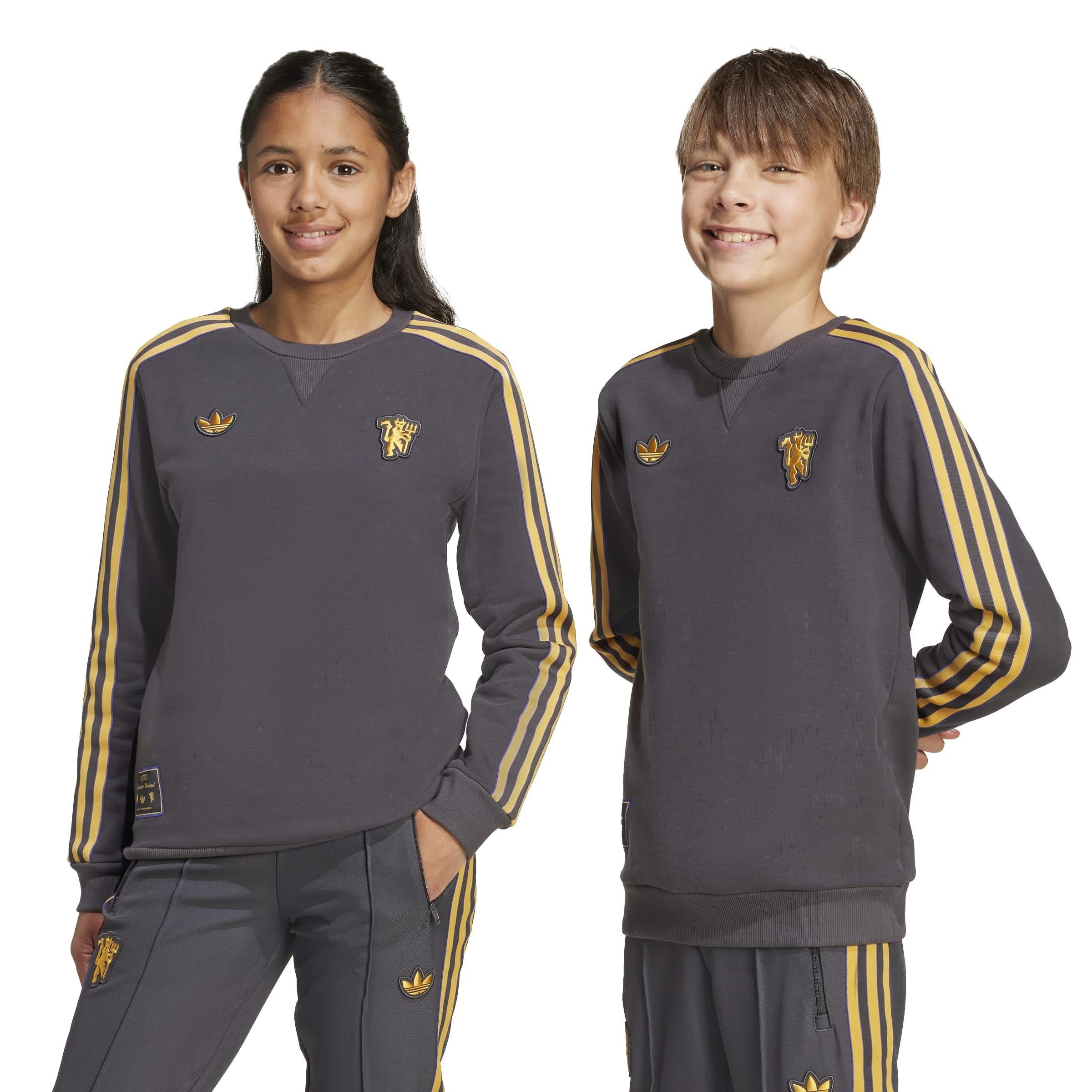 Nero - adidas - Manchester United Icons Crew Sweater Juniors - 2