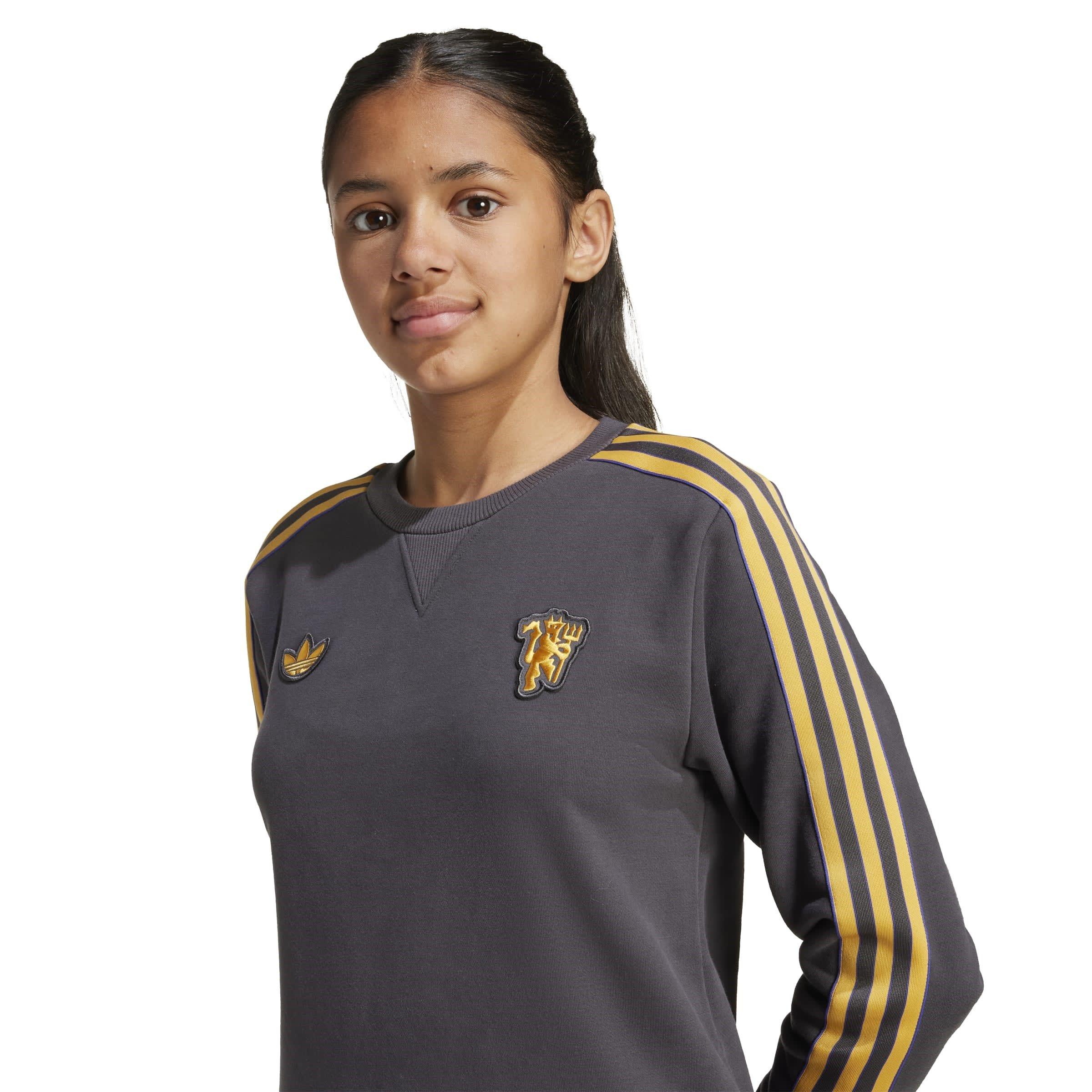 Nero - adidas - Manchester United Icons Crew Sweater Juniors - 6