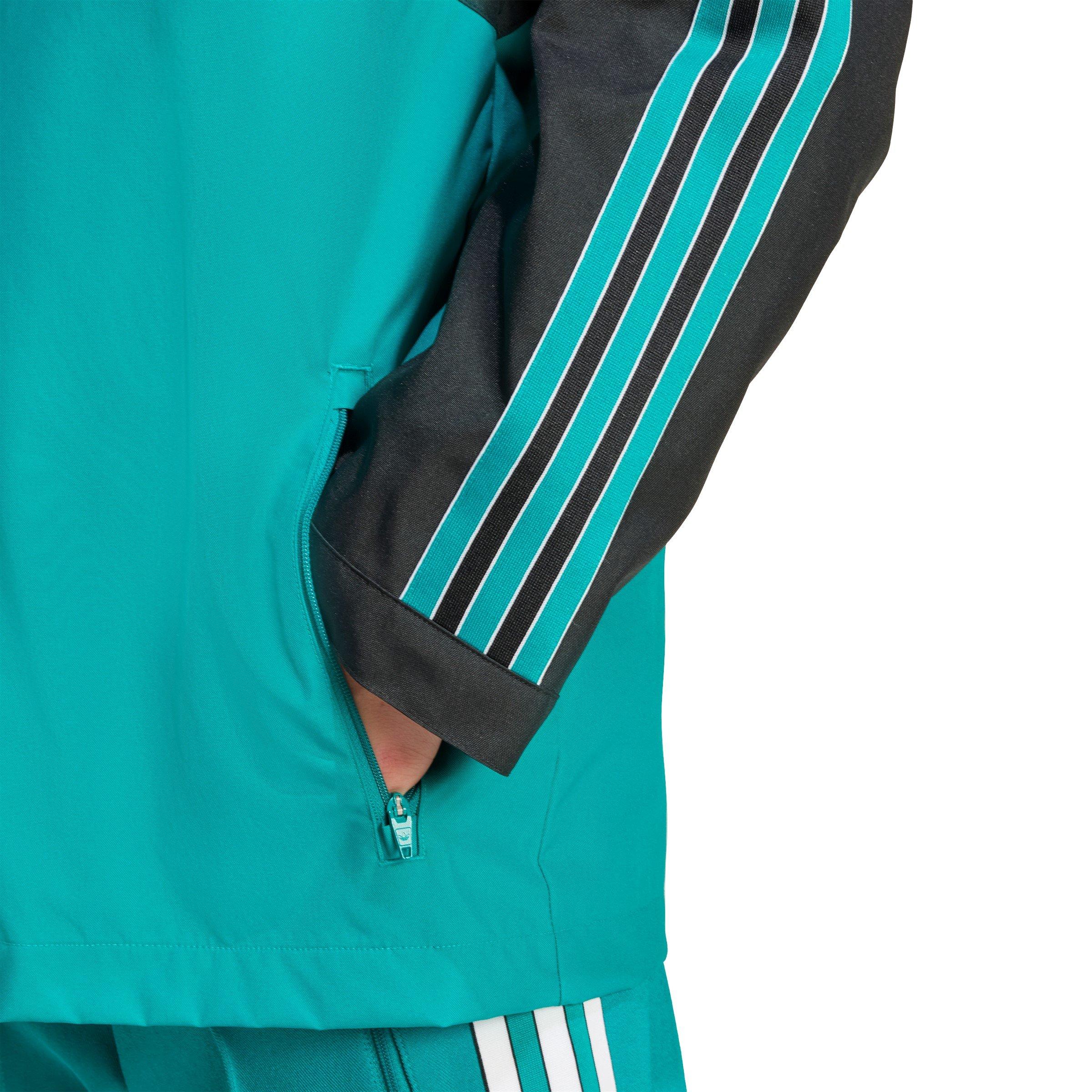Black/Green - adidas - Terrace Icons Liverpool Long Sleeve Licensed Rain Anorak - 8