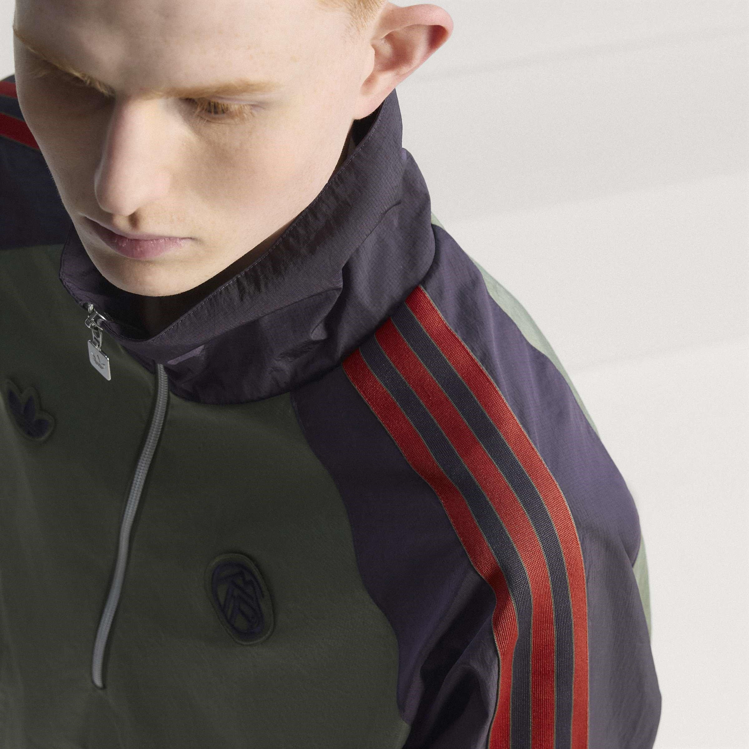 Grøn/Sort - adidas - Bayern Munich Originals Icon Half Zip Jacket Mens - 14