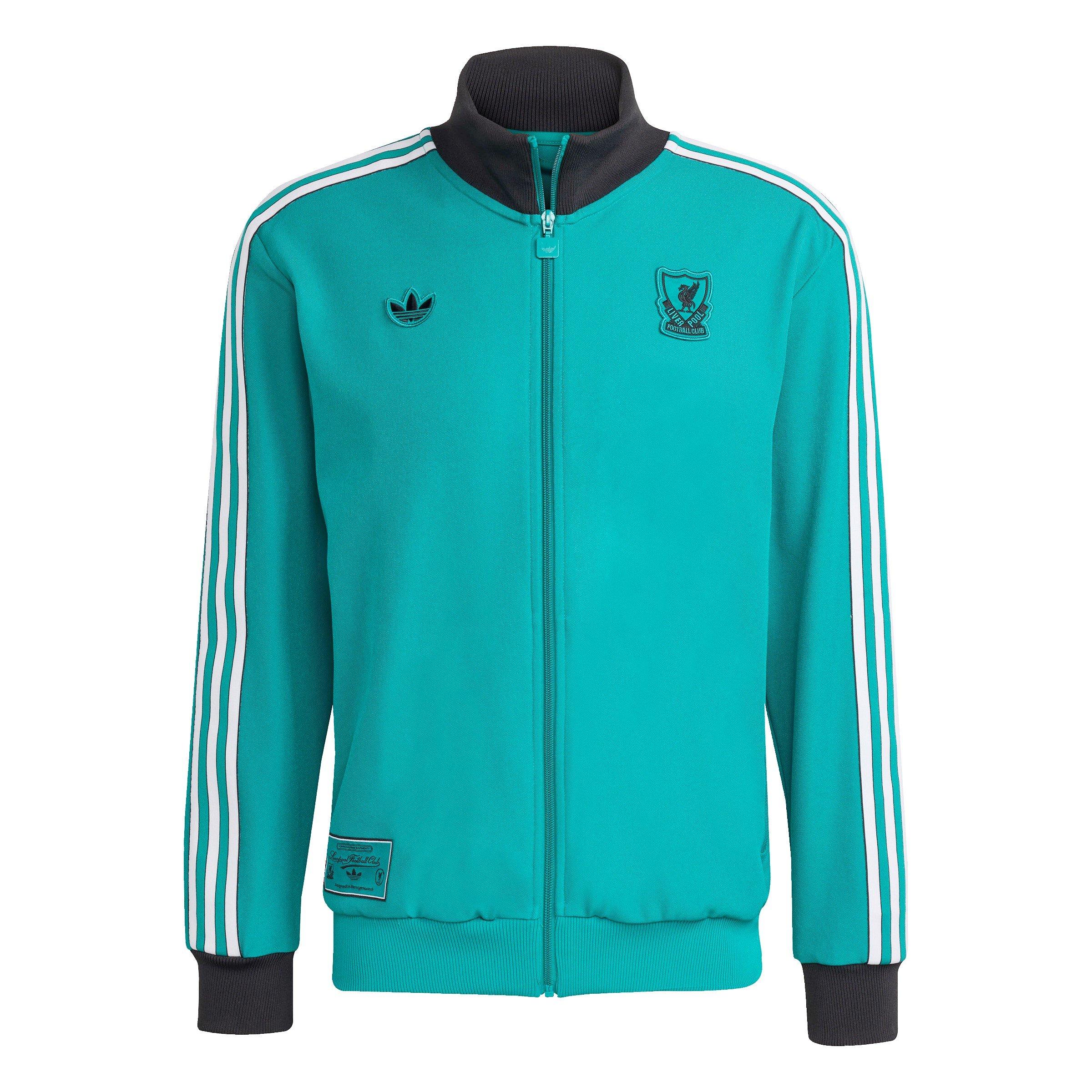 Verde - adidas - Liverpool Terrace Icons Track Top Mens - 1