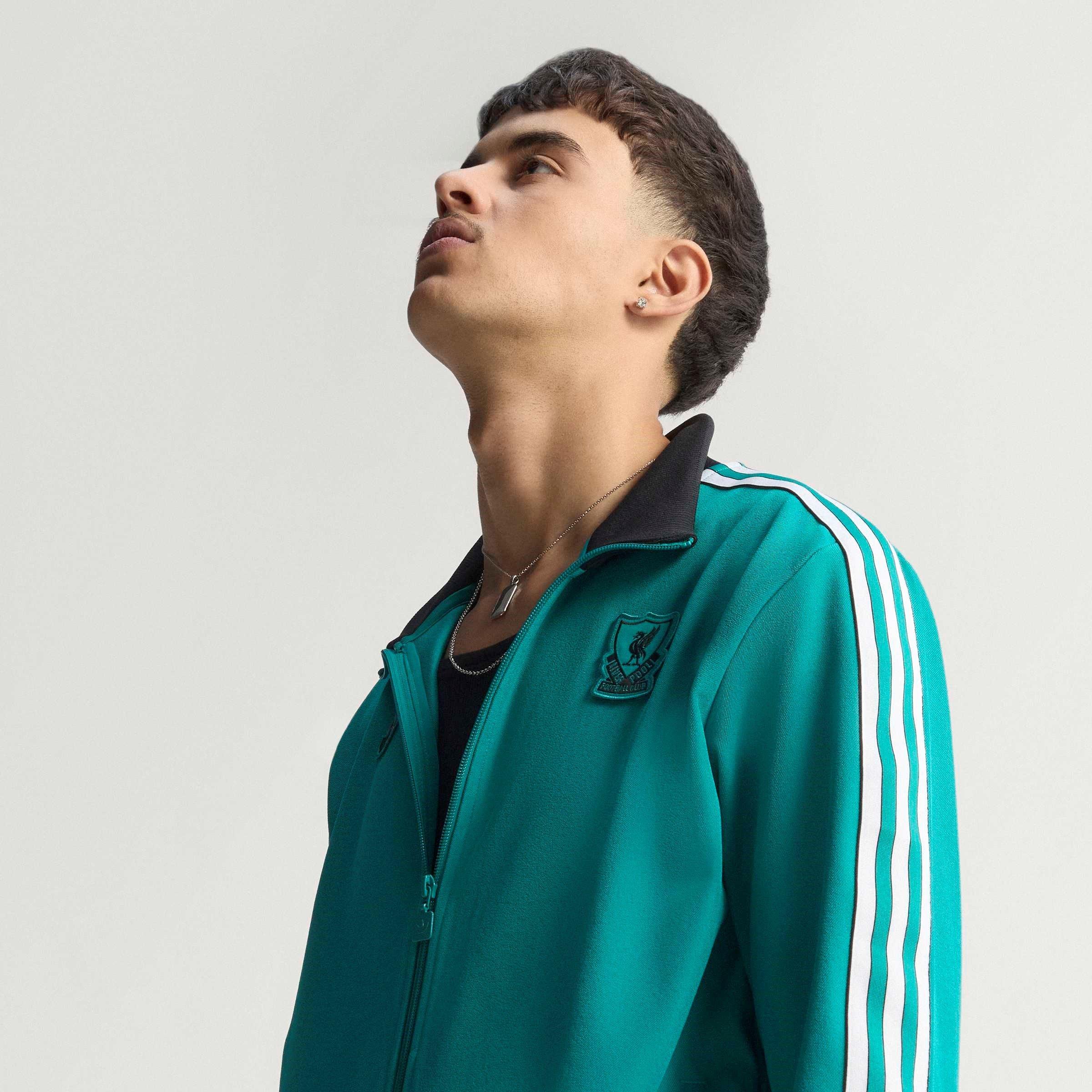 Green - adidas - Liverpool Terrace Icons Track Top Mens - 14