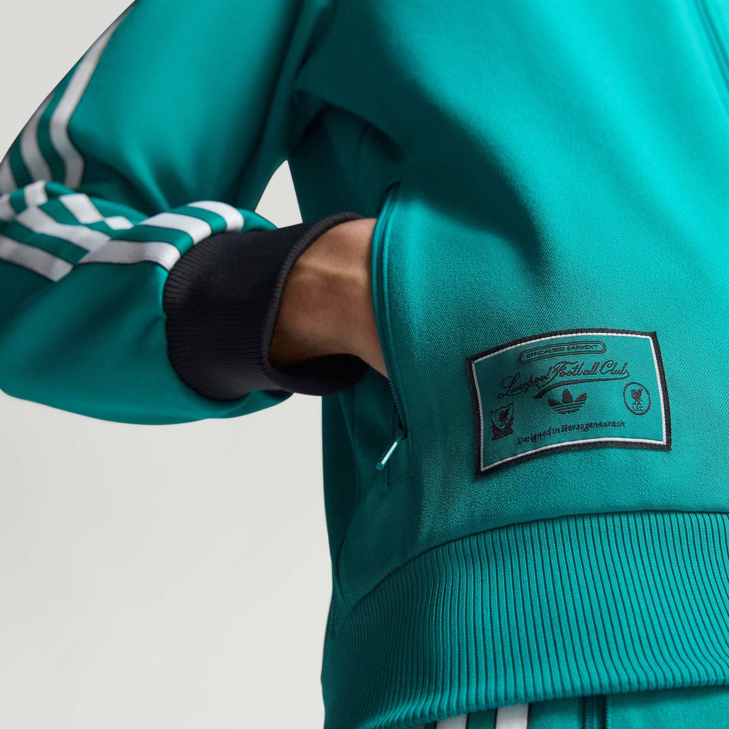 Green - adidas - Liverpool Terrace Icons Track Top Mens - 15