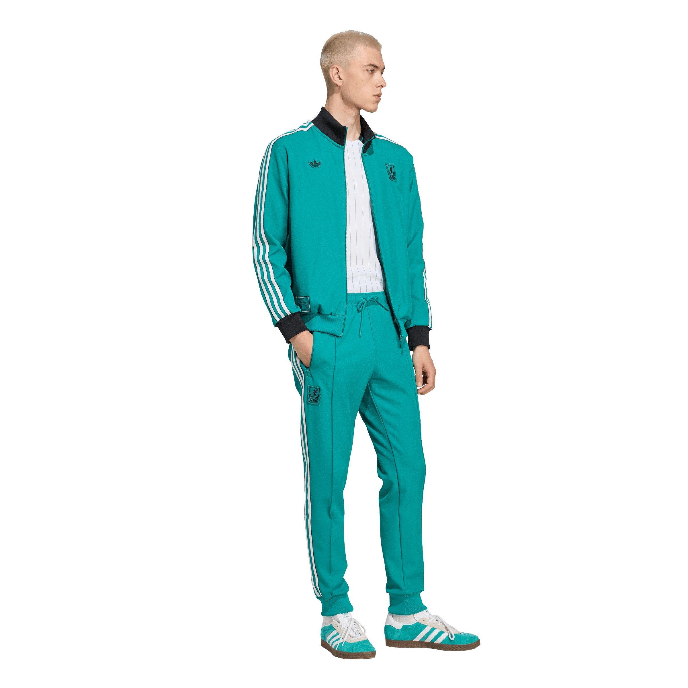 Green - adidas - Liverpool Terrace Icons Track Top Mens - 4