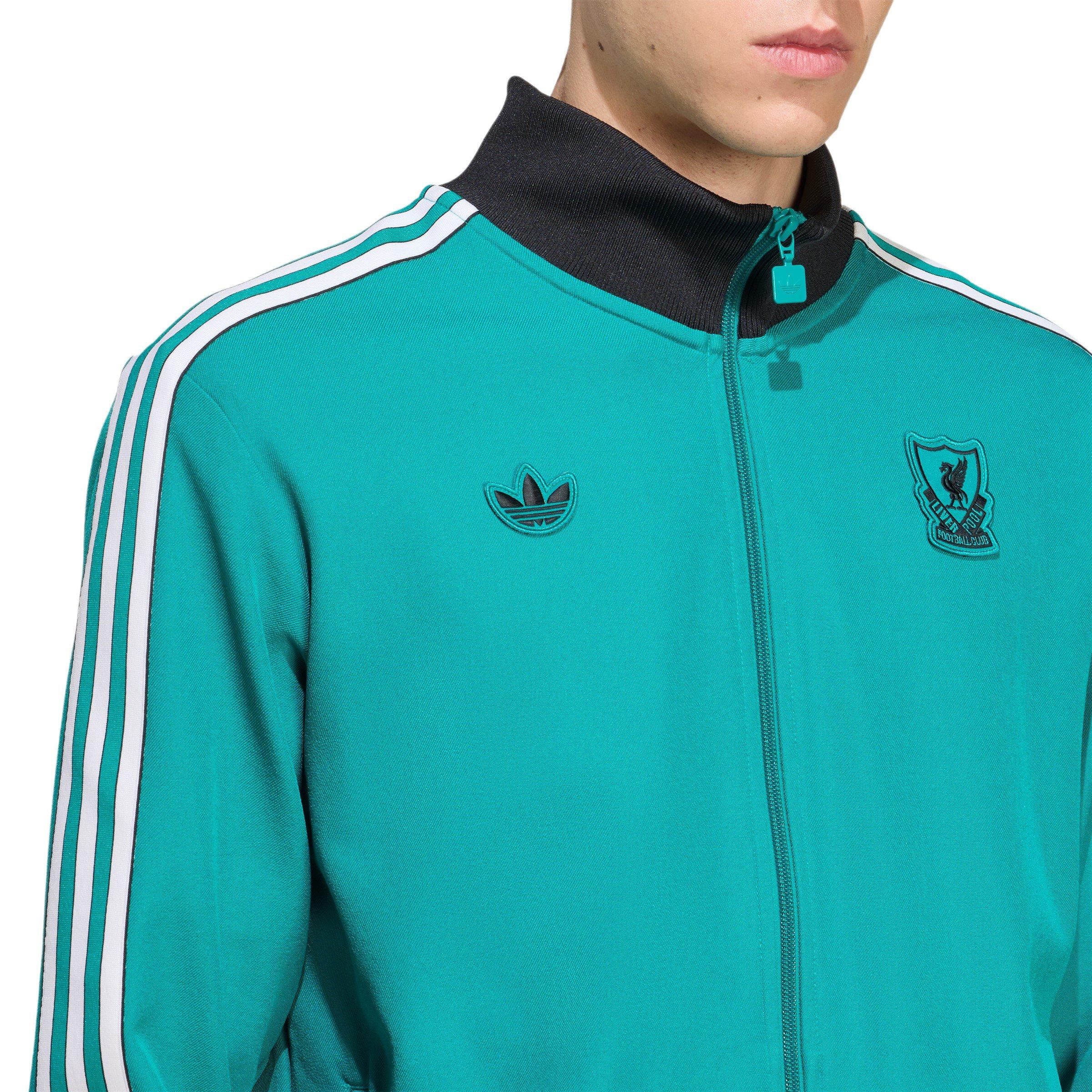Green - adidas - Liverpool Terrace Icons Track Top Mens - 5