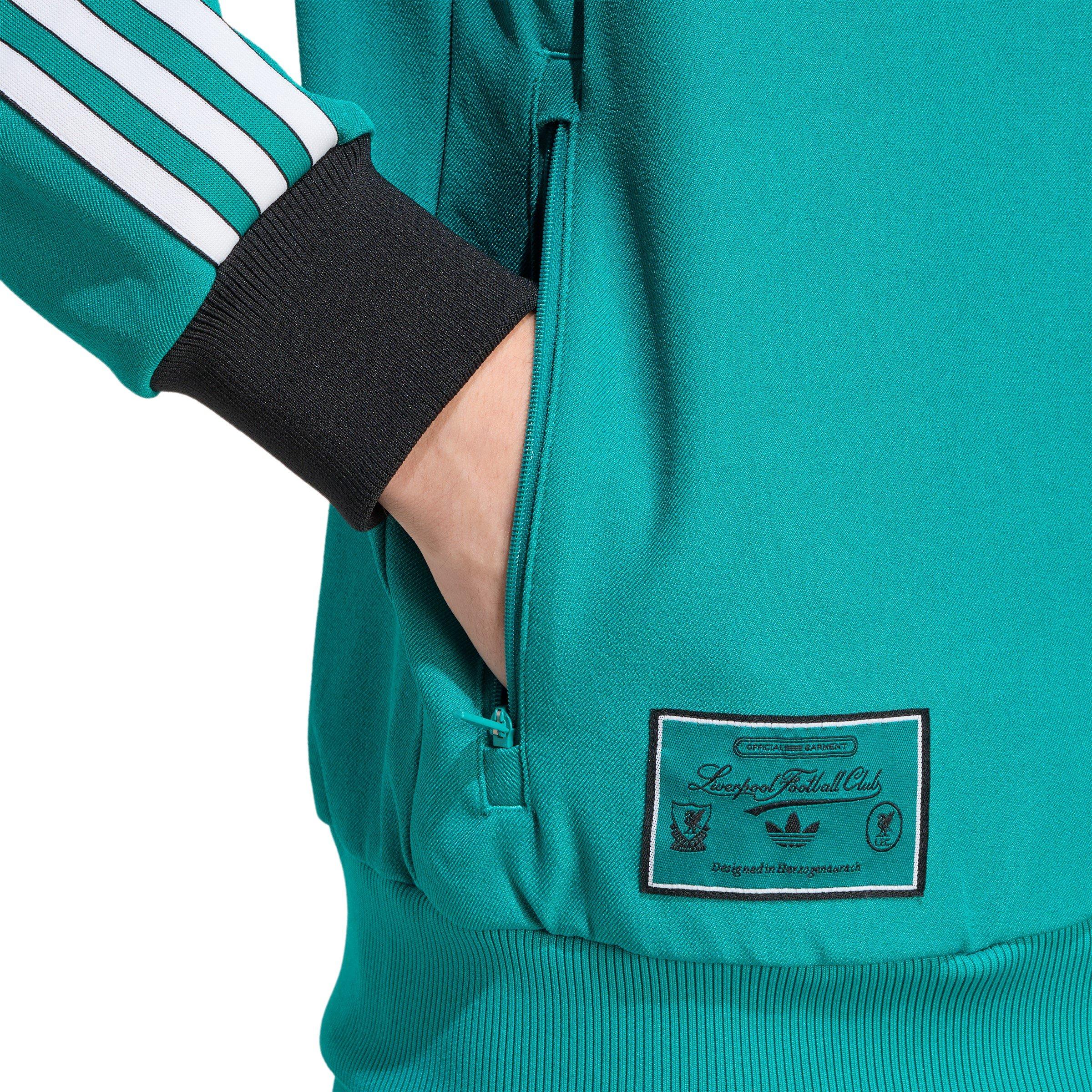 Green - adidas - Liverpool Terrace Icons Track Top Mens - 6
