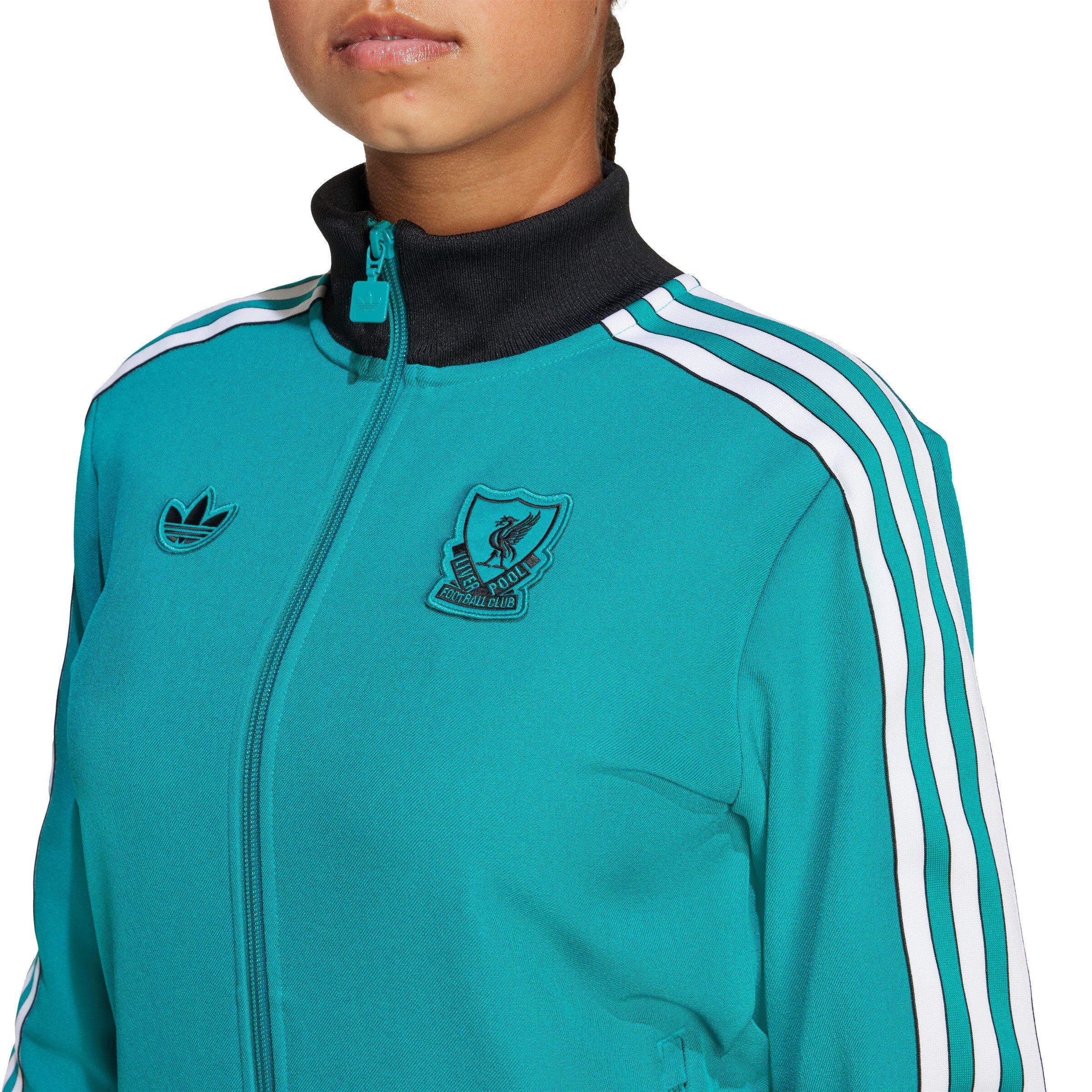 Green - adidas - Liverpool Terrace Icons Tracksuit Top Juniors - 8