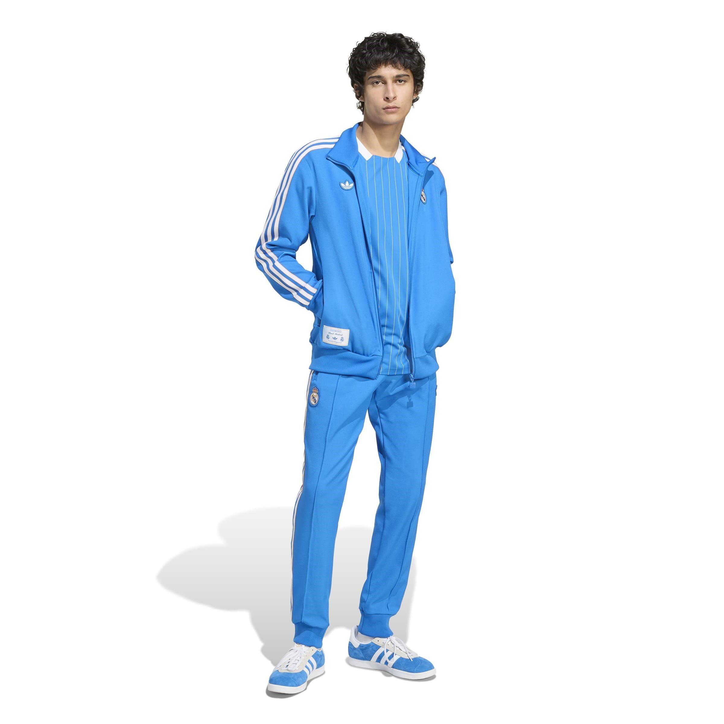 adidas Real Madrid Terrace Icons Track Top Blue Bird White — foto 3