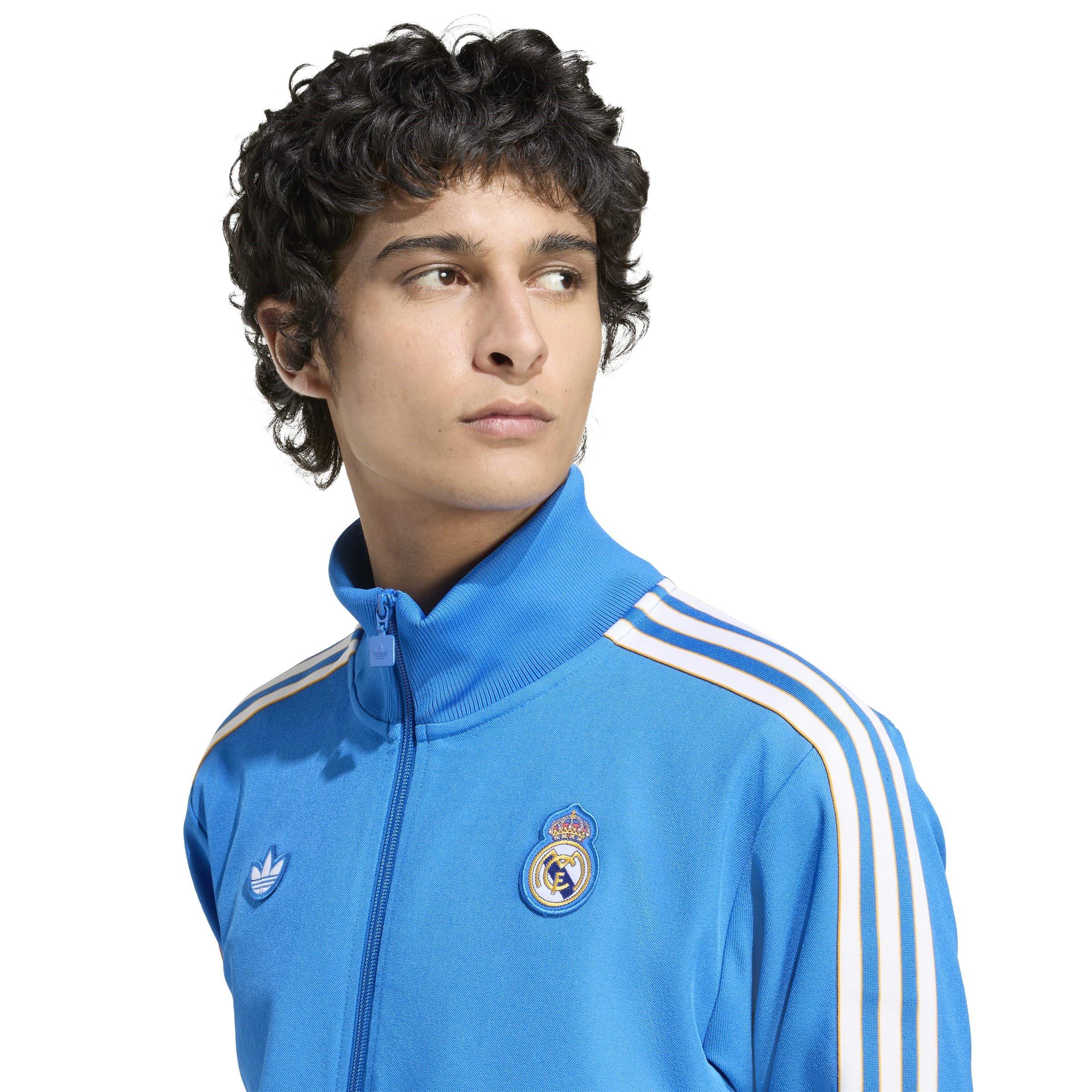 adidas Real Madrid Terrace Icons Track Top Blue Bird White — foto 6