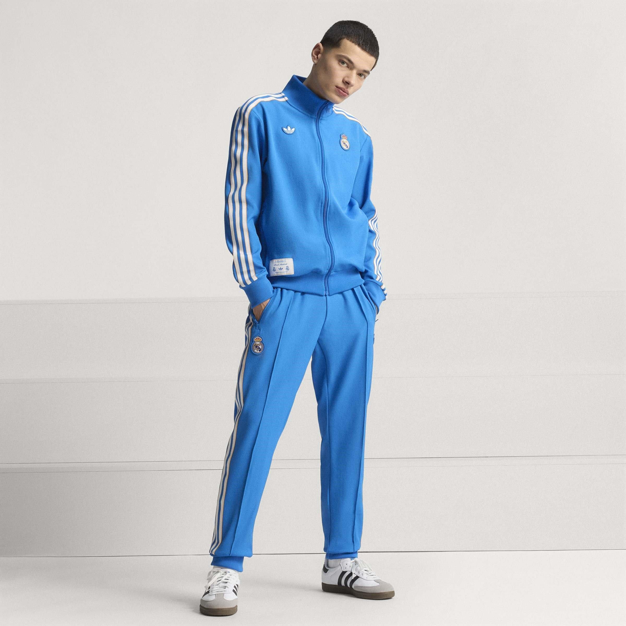 adidas Real Madrid Terrace Icons Track Top Blue Bird White — foto 4