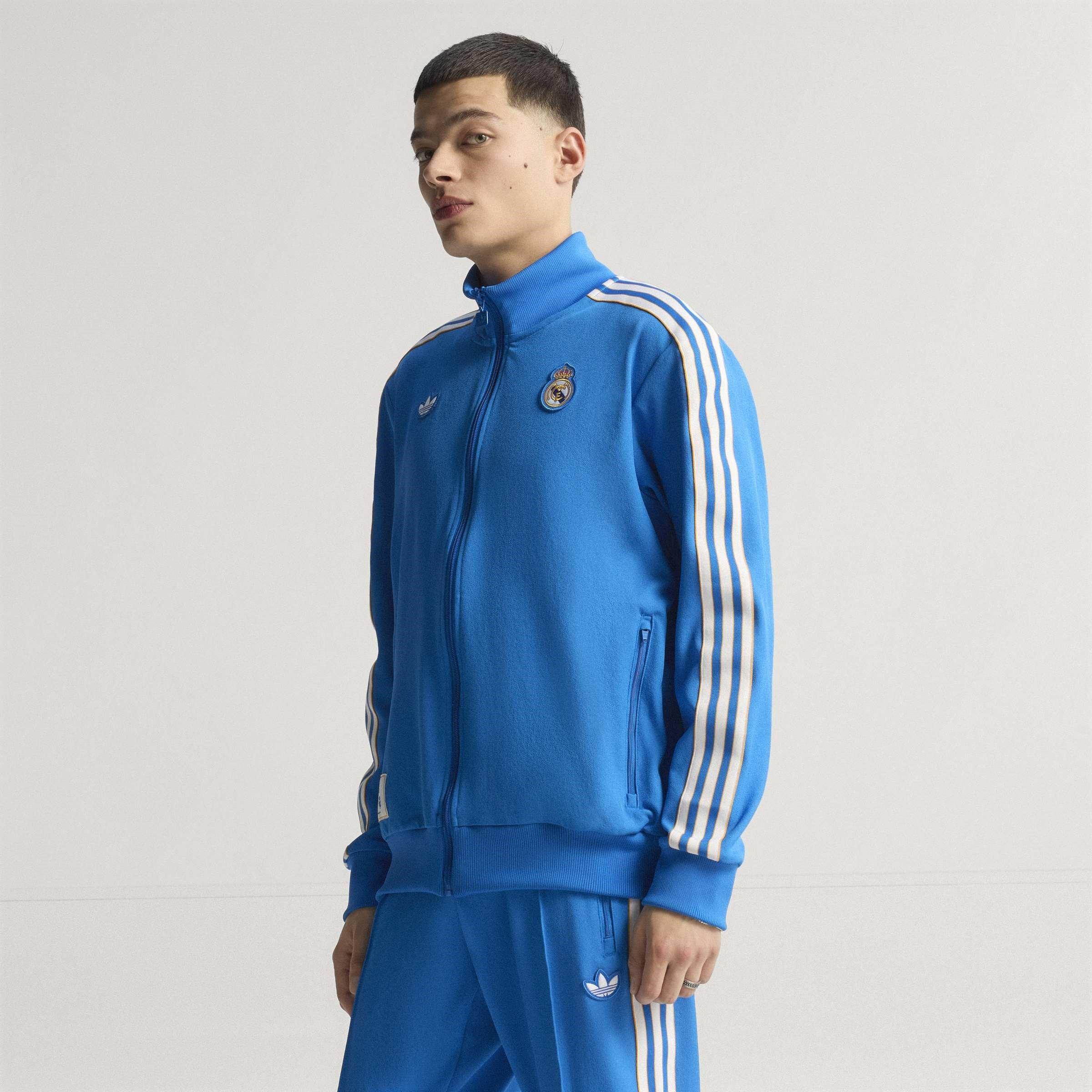Azul/Blanco - adidas - Real Madrid Tracksuit Top Mens - 9