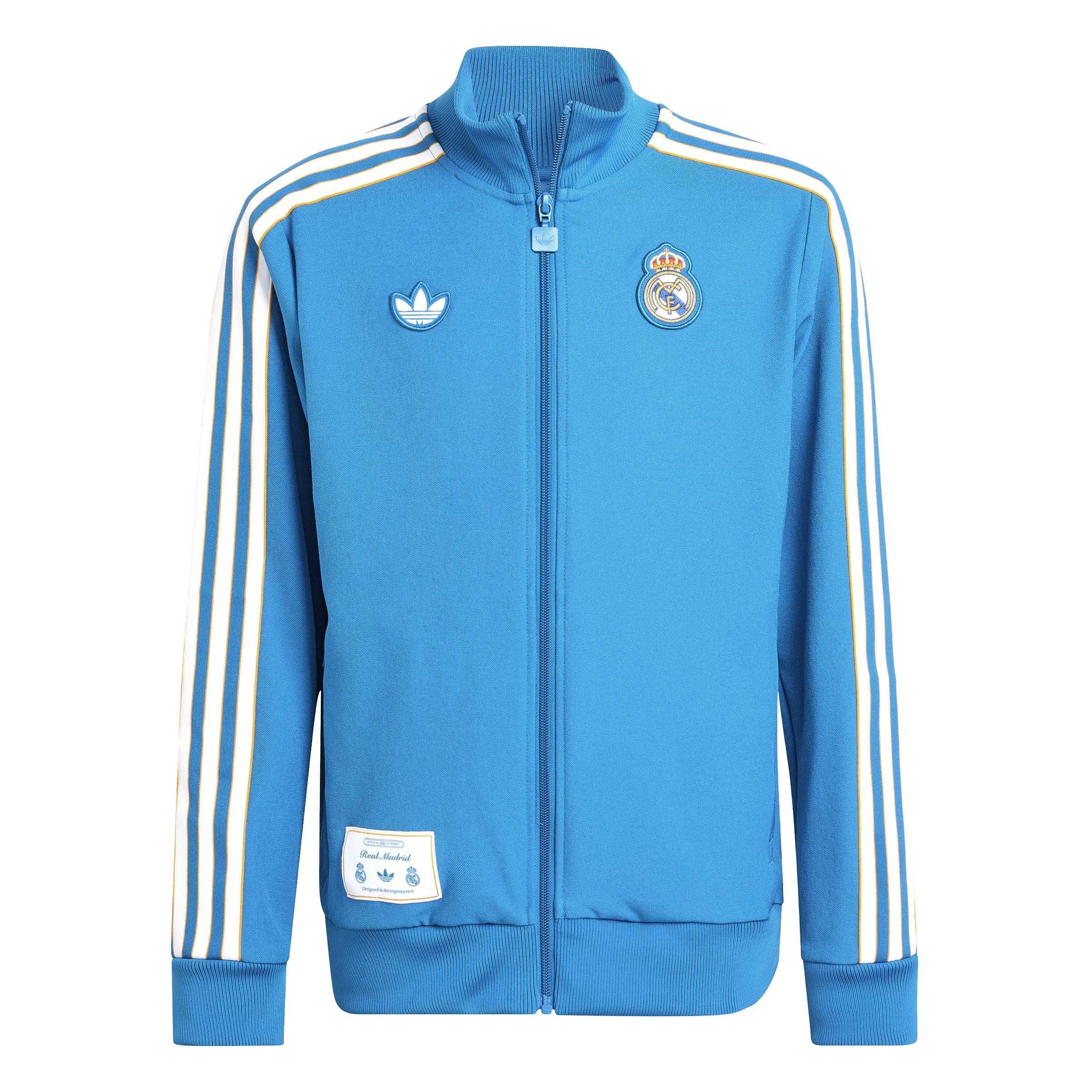 Blauw/Wit - adidas - Real Madrid Tracksuit Top Juniors - 1