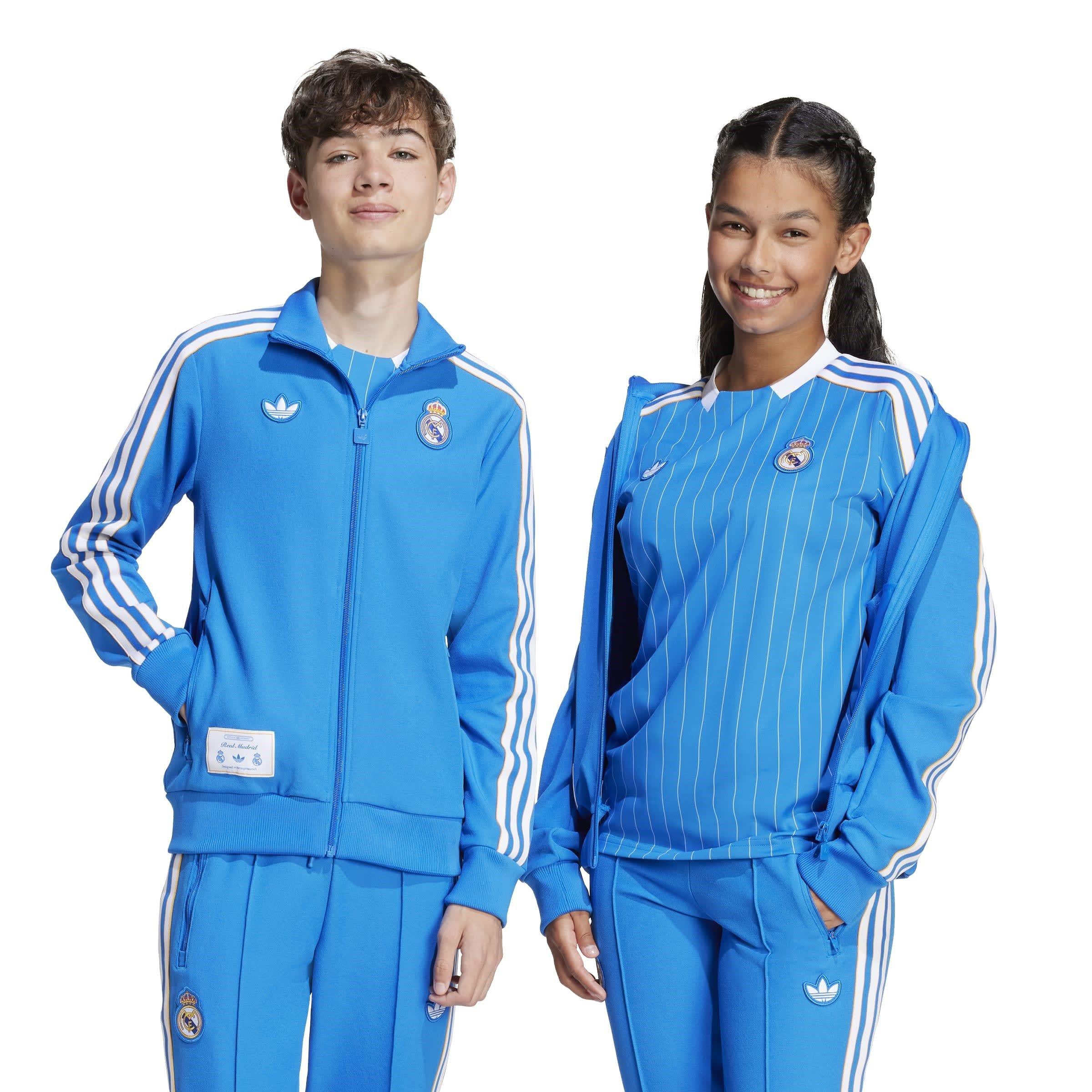 Blue/White - adidas - Real Madrid Tracksuit Top Juniors - 2